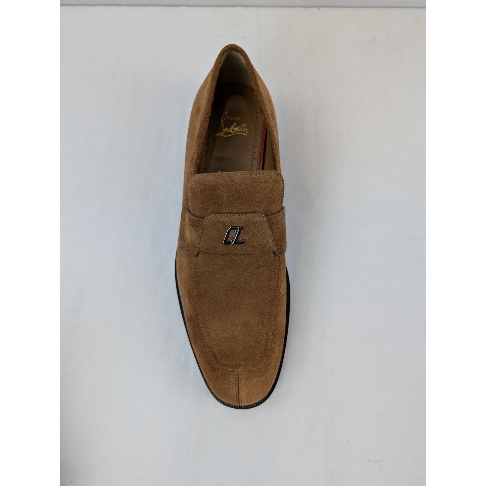 Christian Louboutin o1rshd1 Brown Suede Loafers Shoes Boots in Black Sole 46 Size US 13 / EU 46 - 16 Thumbnail