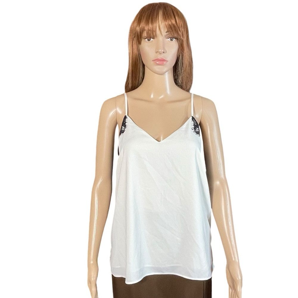 Other cooper & ella Klara Lace-Trim Cami Ivory Top Size M Size M / US 6-8 / IT 42-44 - 2 Thumbnail