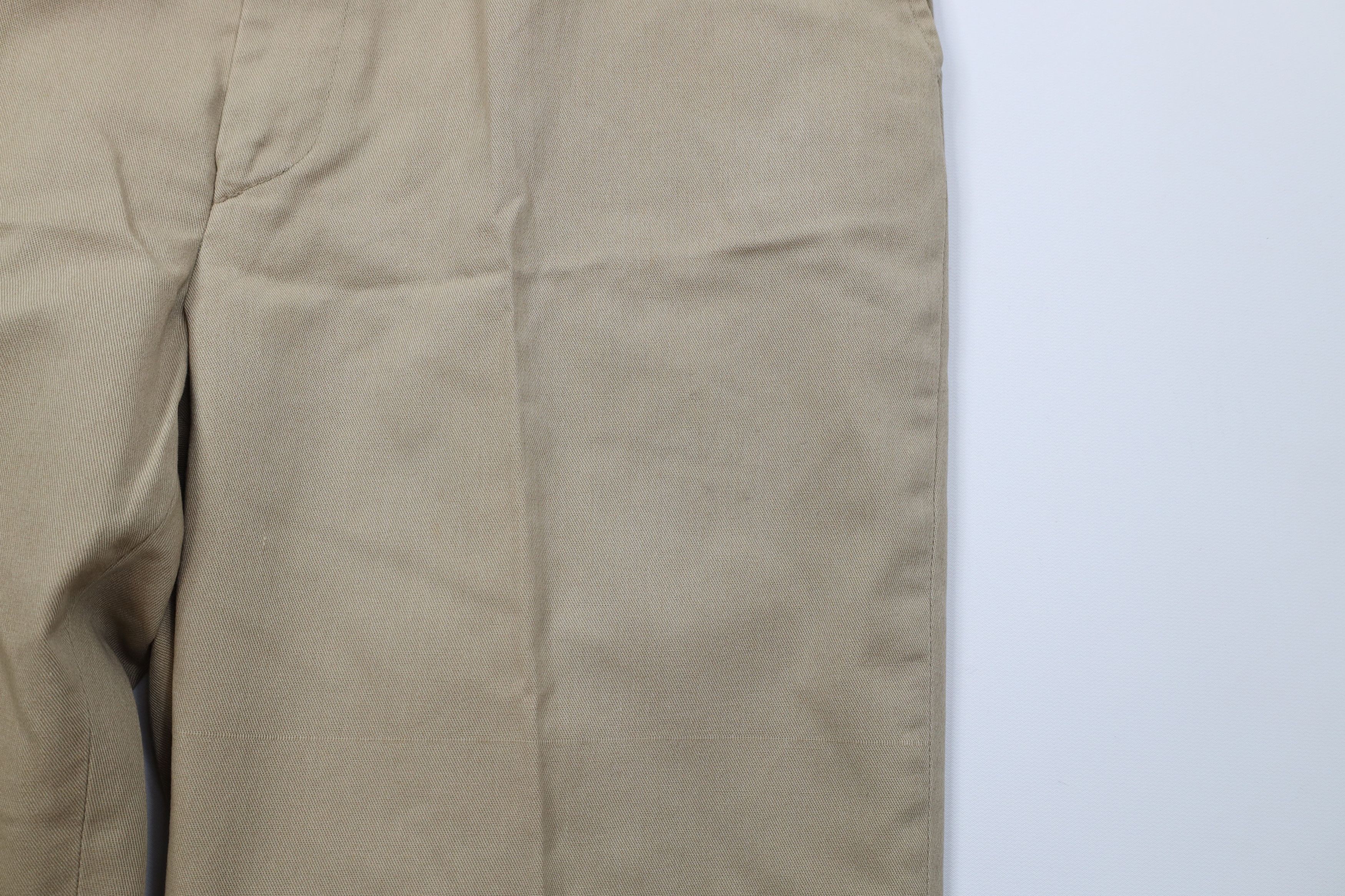 Vintage Vintage 70s Streetwear Wide Leg Chino Pants Trousers Tan Size US 34 / EU 50 - 7 Thumbnail