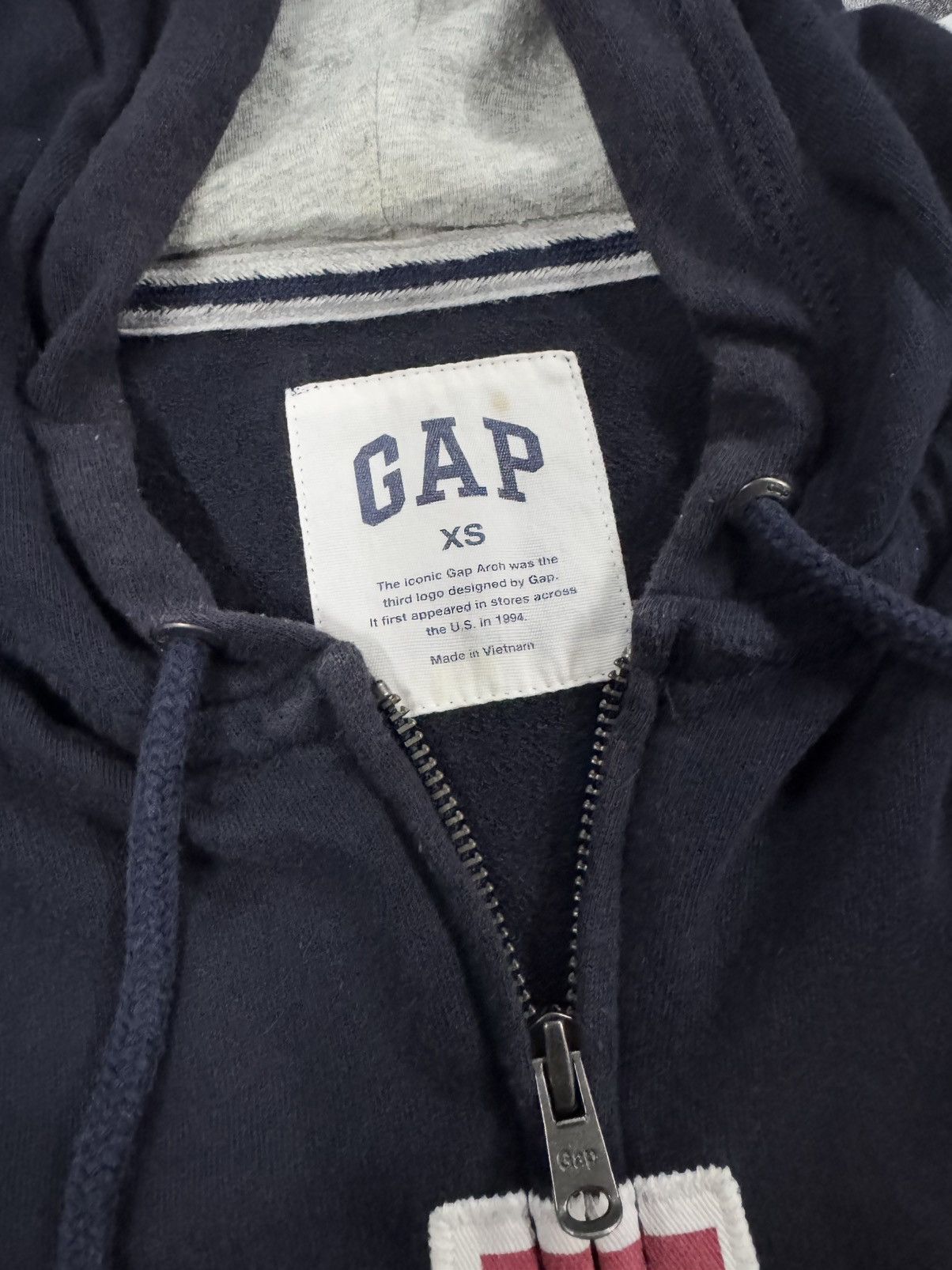 Gap Vintage Gap Sweat Hoodie Navy Size US XS / EU 42 / 0 - 9 Thumbnail
