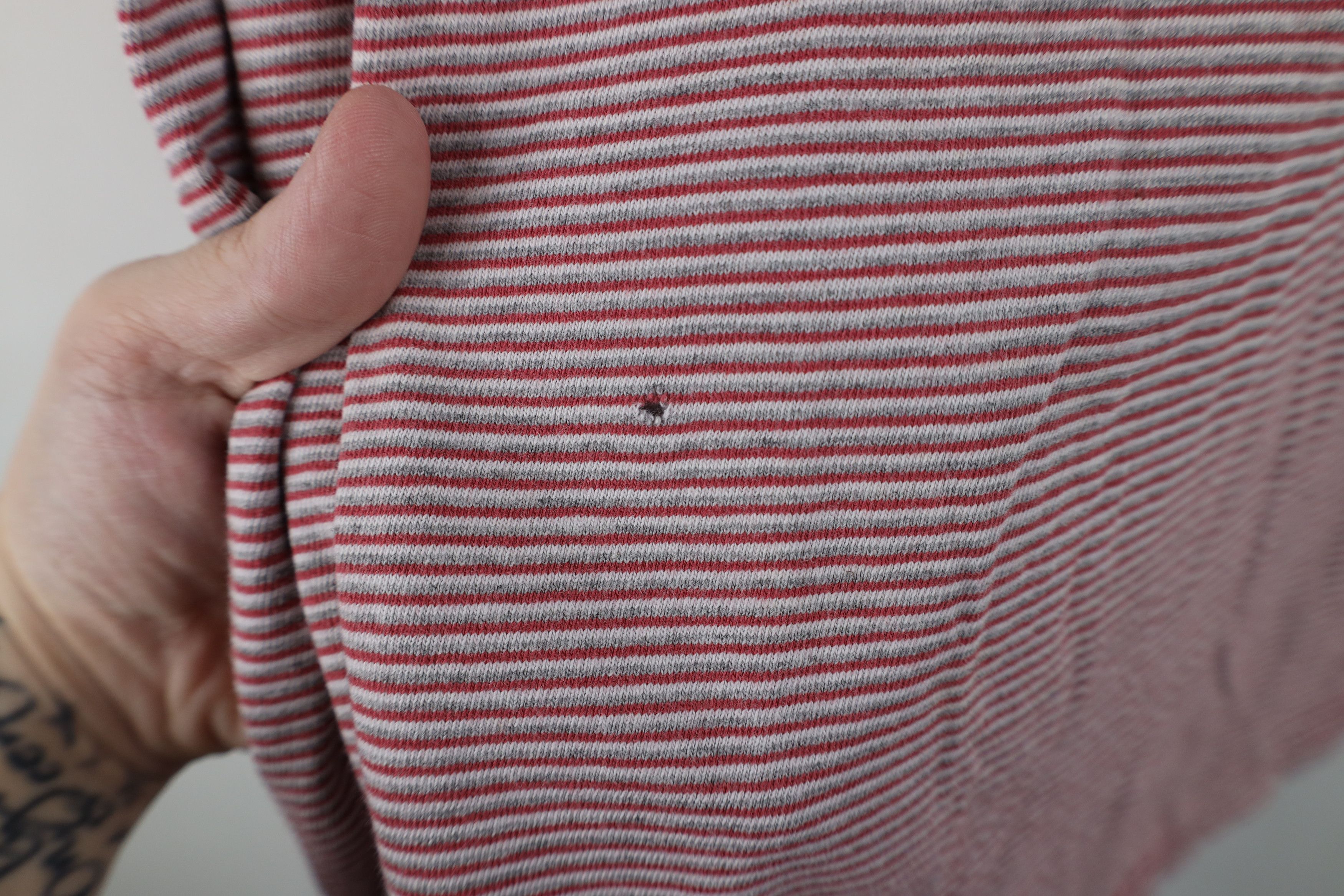 Vintage Vintage 90s Streetwear Blank Striped Short Sleeve T-Shirt Size US XL / EU 56 / 4 - 4 Thumbnail