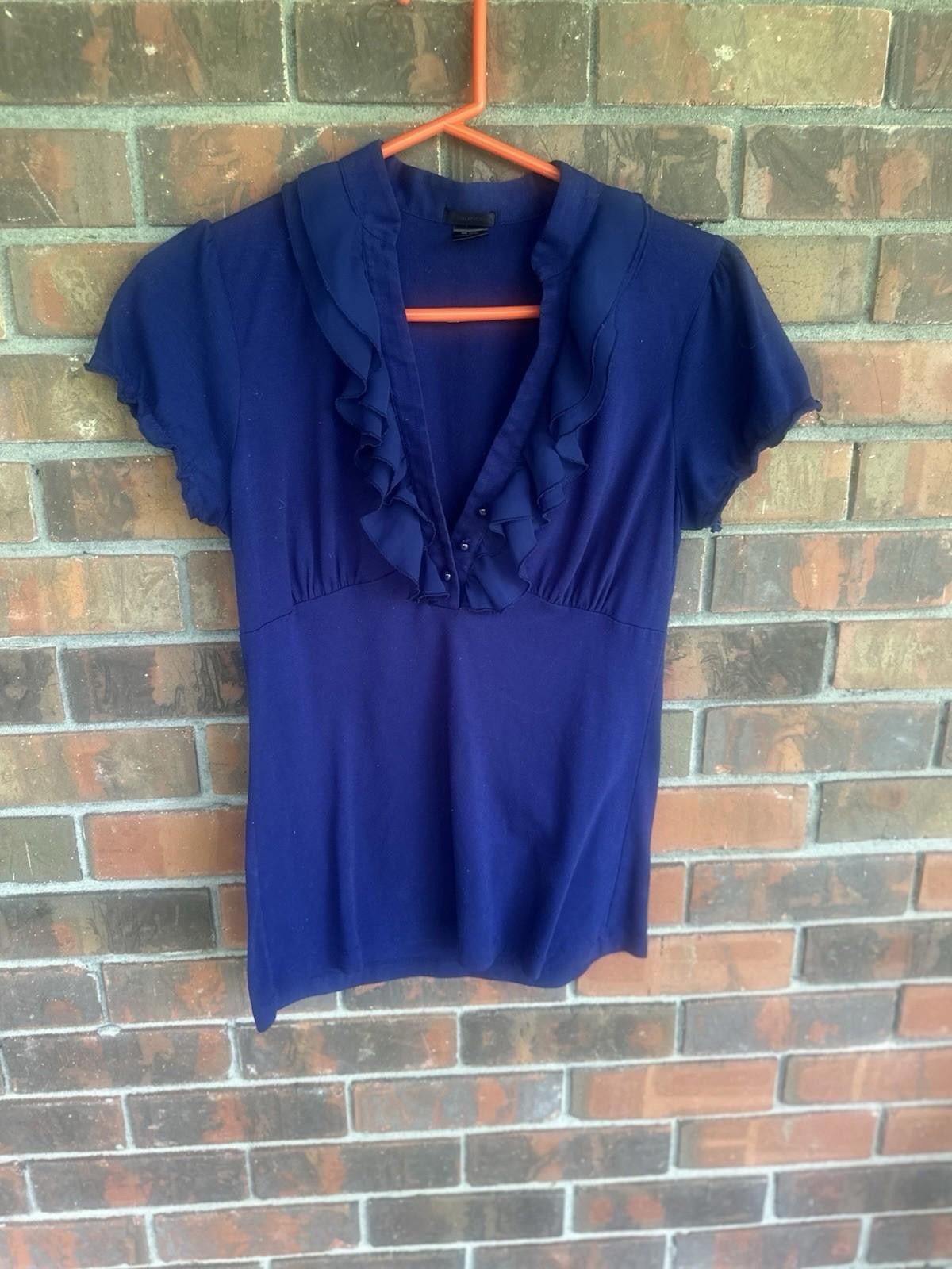 Designer vintage y2k top Maurice's Medium Blue Size M / US 6-8 / IT 42-44 - 1 Thumbnail
