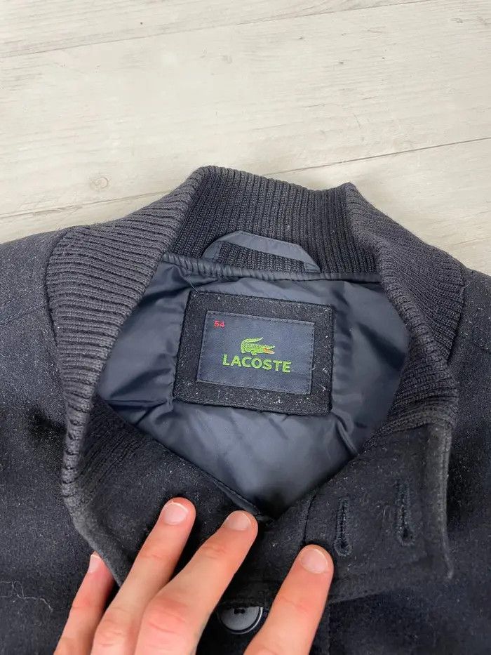Lacoste Vintage Lacoste Wool Bomber Jacket Size US L / EU 52-54 / 3 - 9 Thumbnail