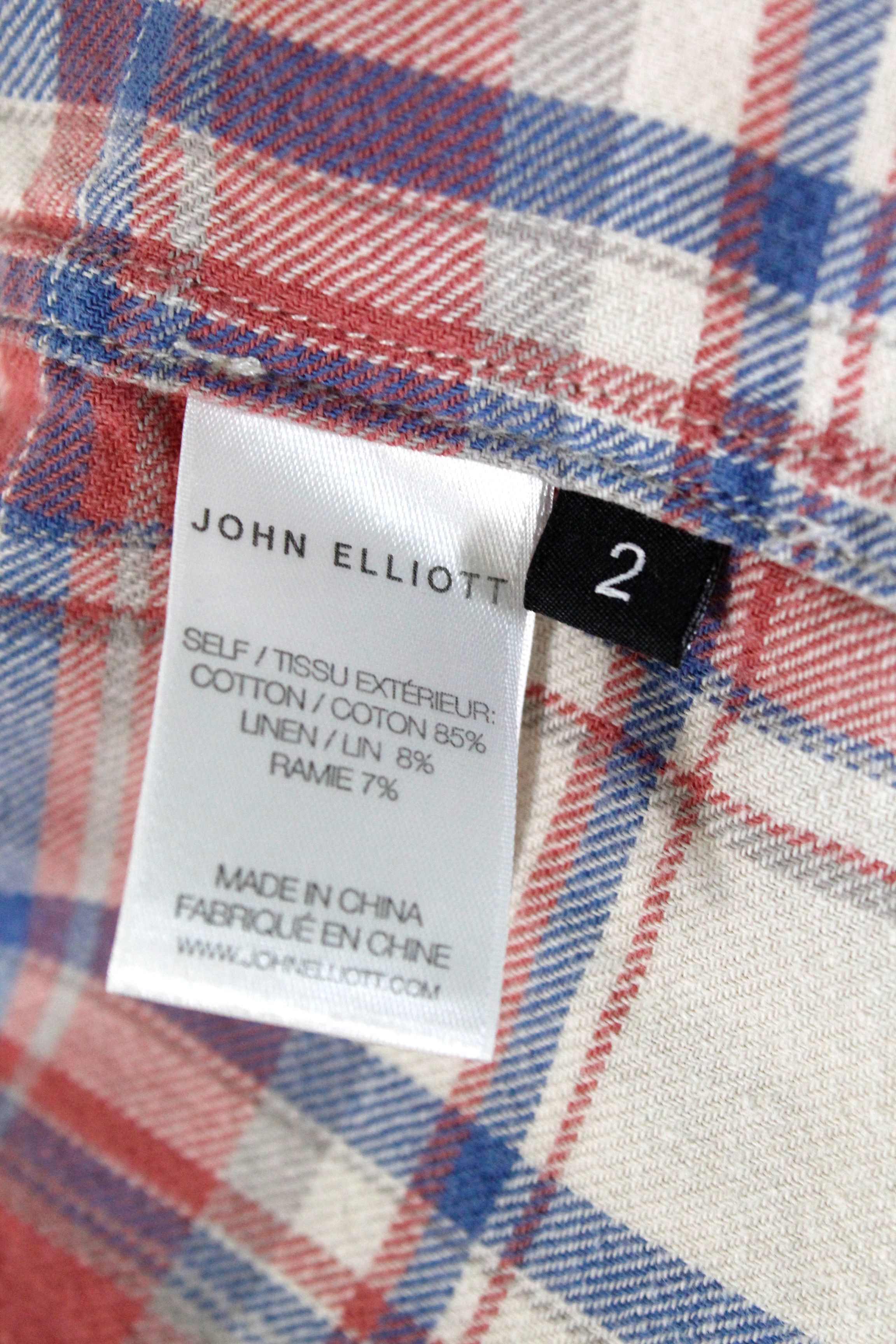 Flannel × John Elliott John Elliott Red Check Flannel Shirt Size 2 Size US S / EU 44-46 / 1 - 6 Thumbnail