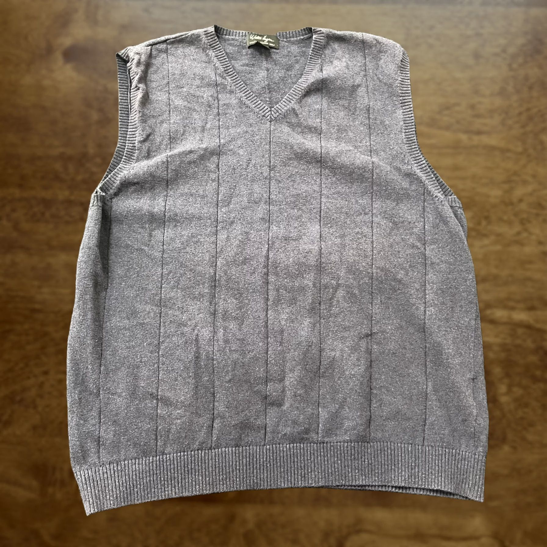 Vintage VINTAGE Walter Hagen Sweater Vest Mens Medium Gray V Neck Golf Knit Pullover Casual Size US M / EU 48-50 / 2 - 1 Thumbnail