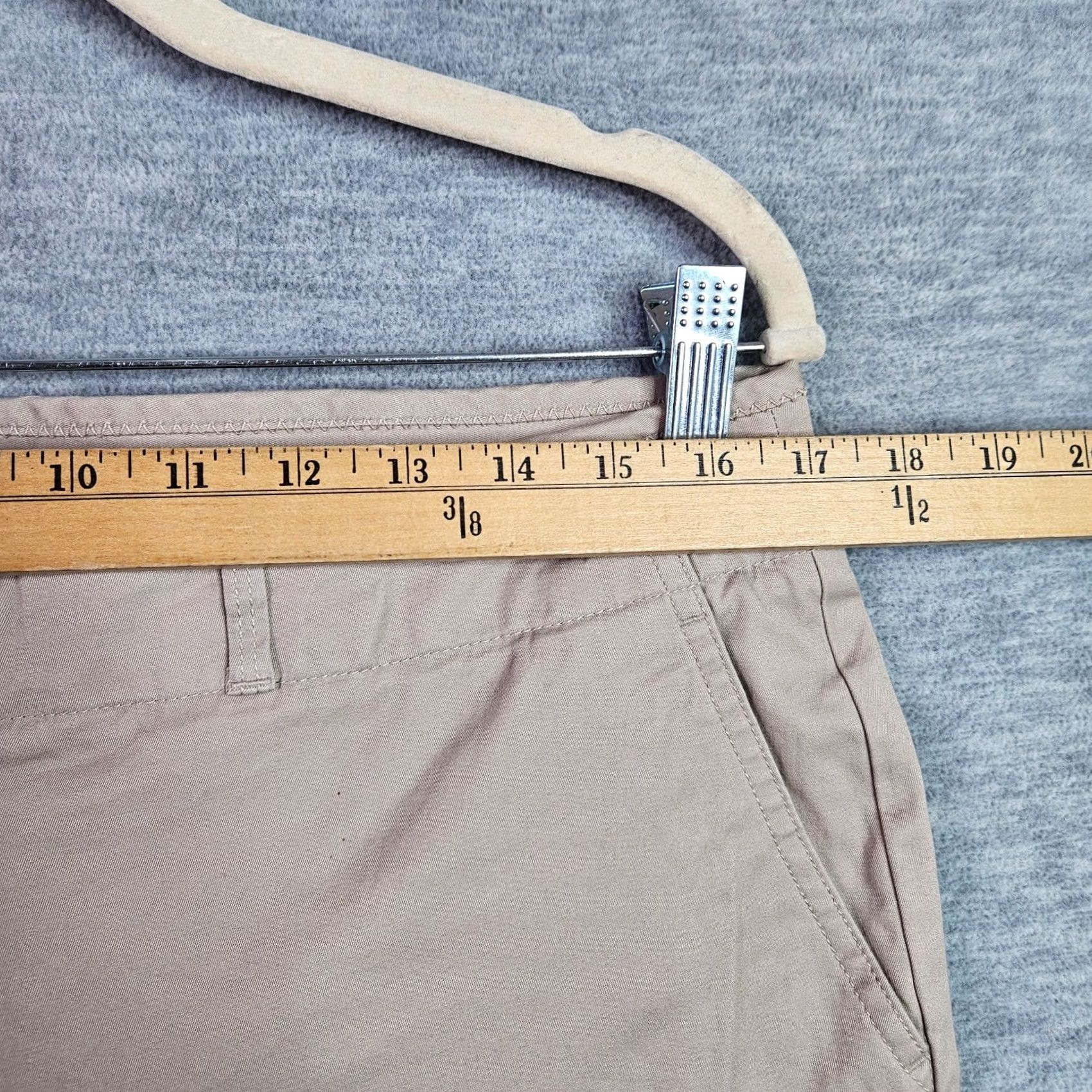 Talbots Talbots Signature Slim Women’s Straight Chino Trousers Beige Pant Size 10P Size 32" / US 10 / IT 46 - 2 Thumbnail