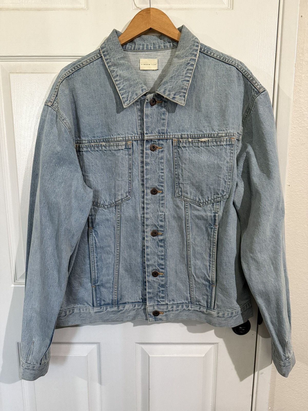 Simon Miller Simon Miller distressed denim jacket Size US XL / EU 56 / 4 - 1 Thumbnail