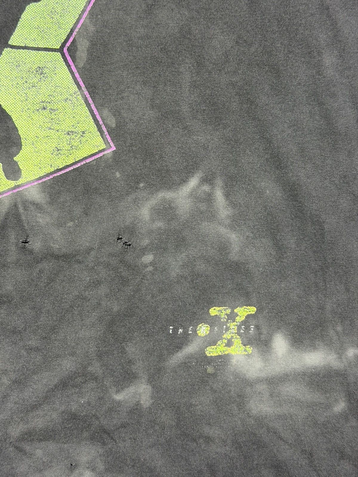 Vintage *RARE* 1996 VINTAGE 90s TV SHOW X FILES FICTION FADED THRASH Size US XL / EU 56 / 4 - 3 Thumbnail