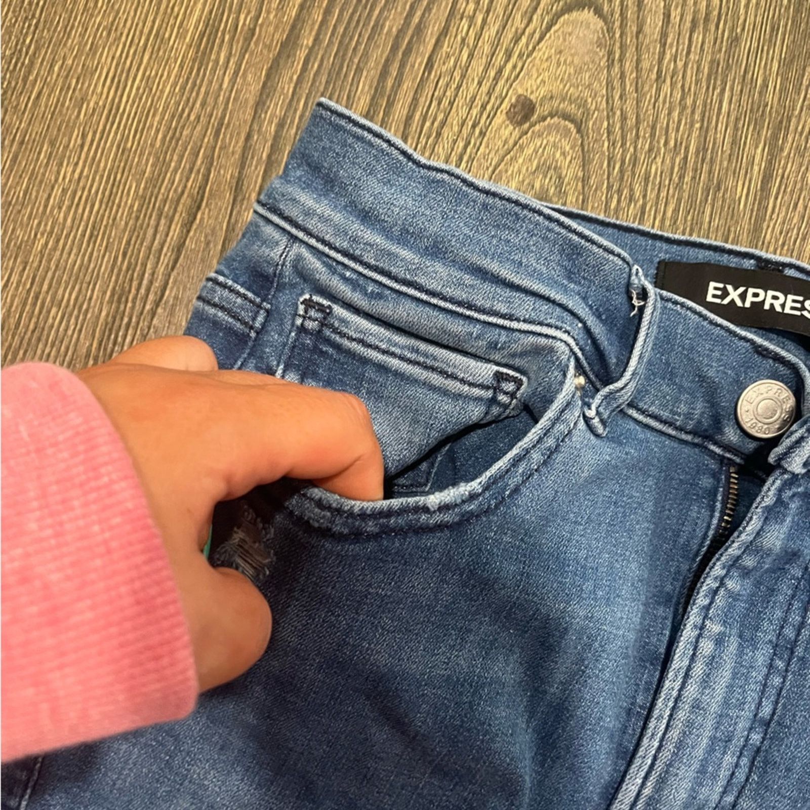 Express Express Jeans Ankle Legging High Rise Hyper Stretch Size 27" / US 4 / IT 40 - 5 Thumbnail