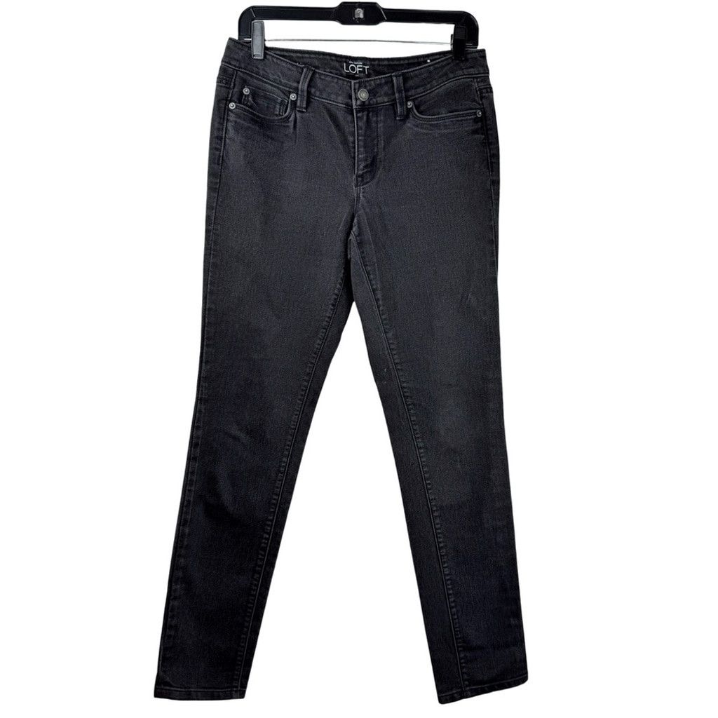 Loft ANN TAYLOR LOFT Women's Designer Black Modern Skinny Jean 6 Size 28" / US 6 / IT 42 - 1 Thumbnail