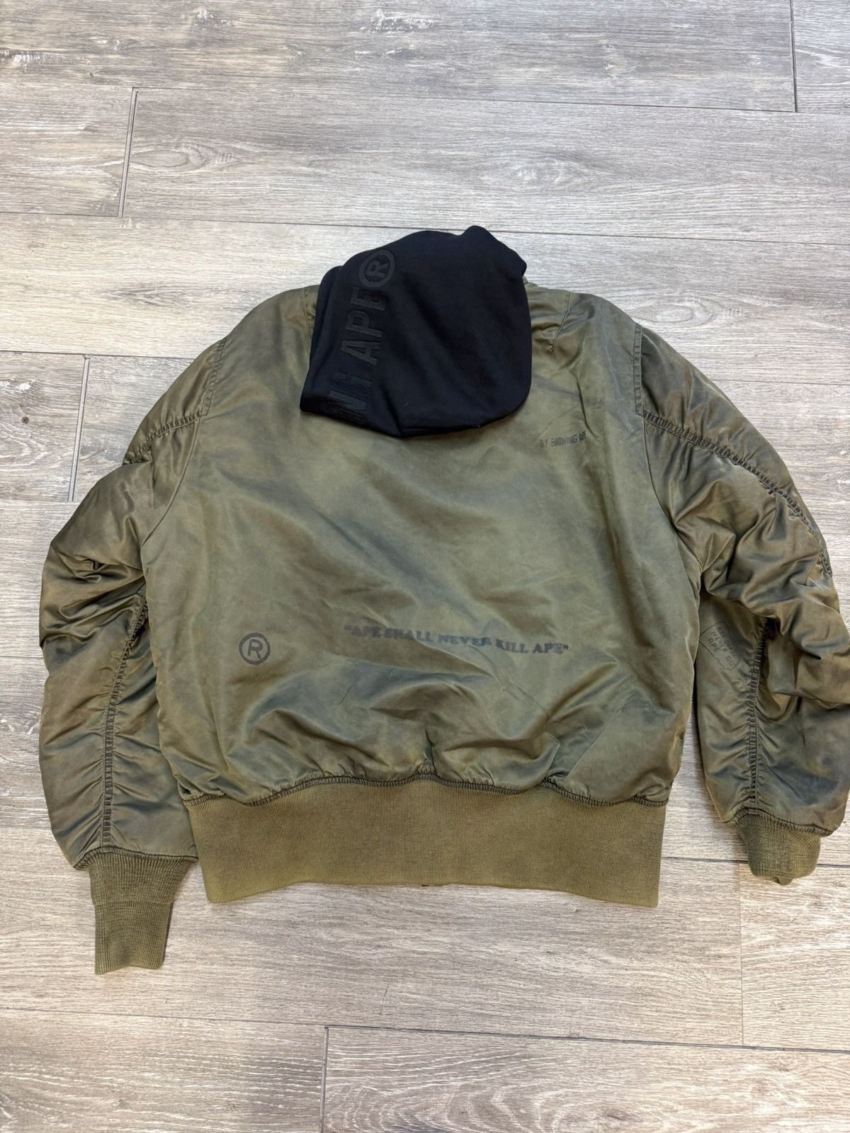 Bape BAPE Flight Jacket with Hoodie Size US L / EU 52-54 / 3 - 8 Thumbnail