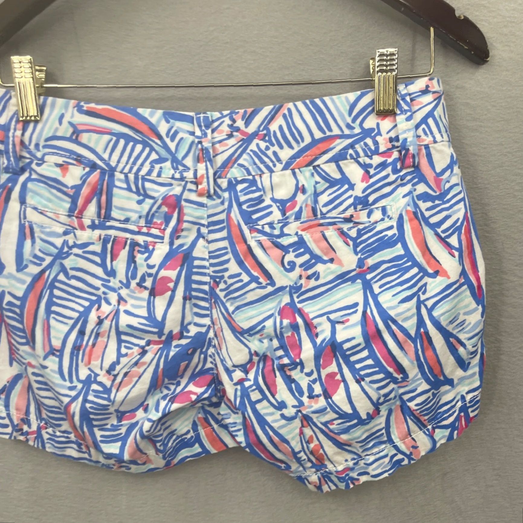 Lilly Pulitzer VINTAGE Lilly Pulitzer Callahan Shorts Womens 00 Casual Cotton Flat Front Preppy 90s Girls Size 24" / US 00 / IT 34 - 4 Thumbnail
