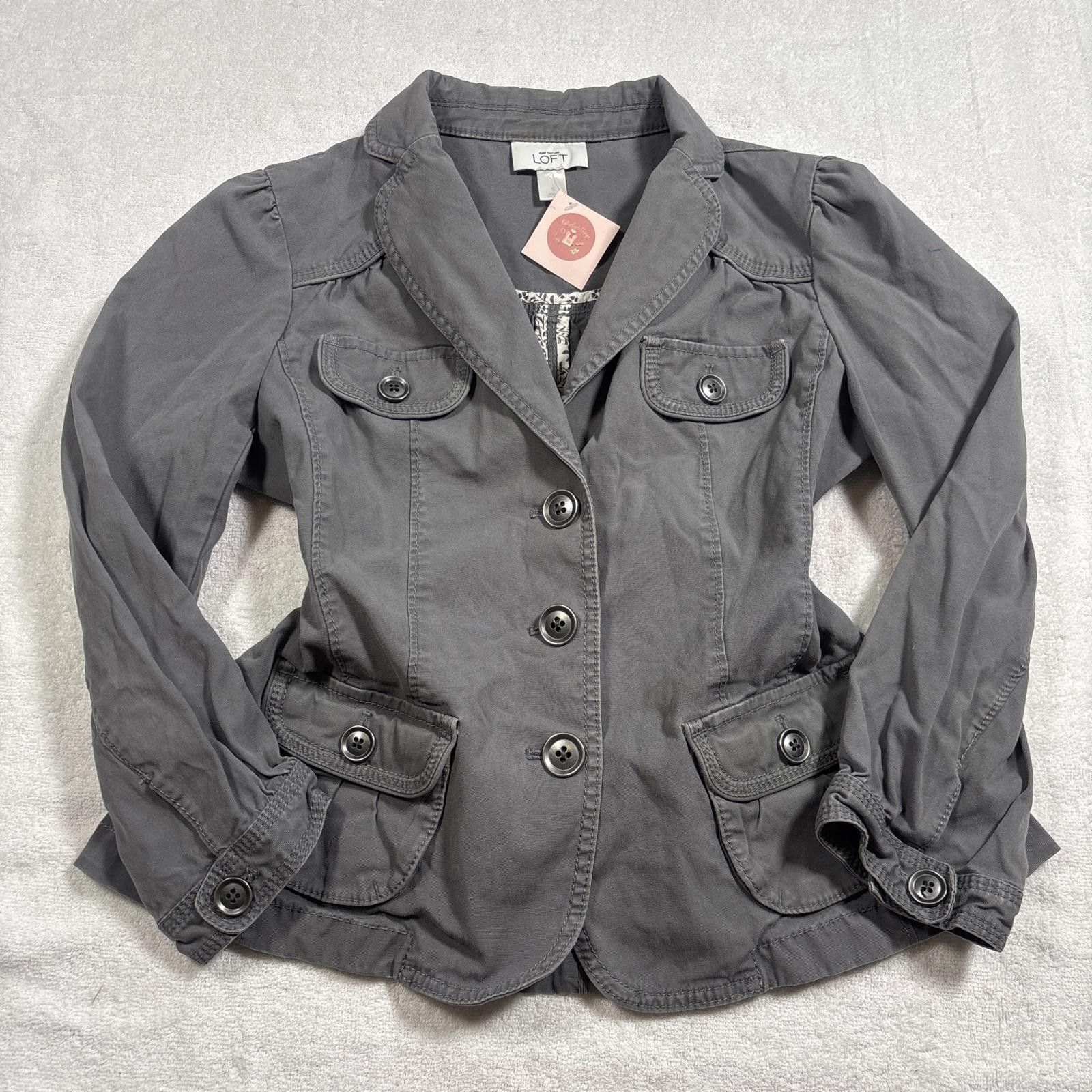Other y2k loft gray layering cargo jacket Size S / US 4 / IT 40 - 2 Thumbnail
