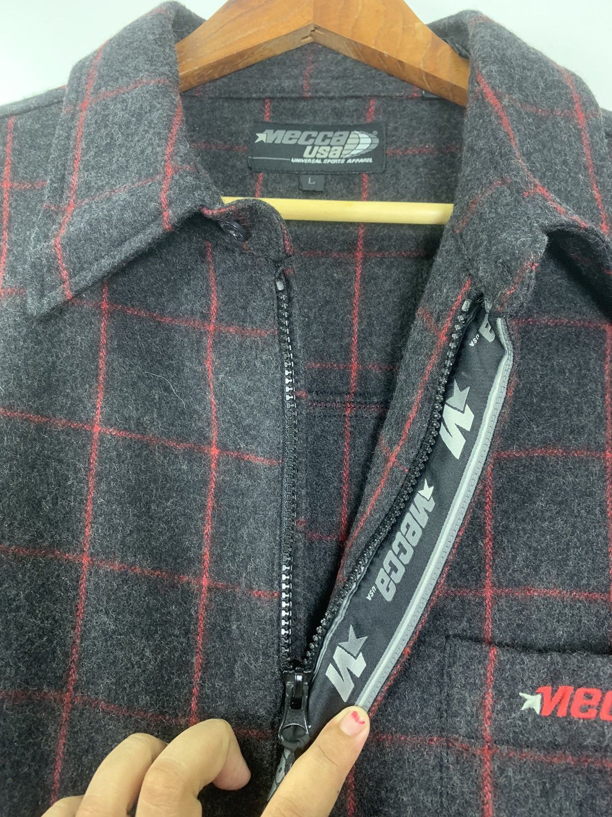 Japanese Brand × Vintage Vintage Mecca USA Wool Jacket Size US L / EU 52-54 / 3 - 10 Thumbnail