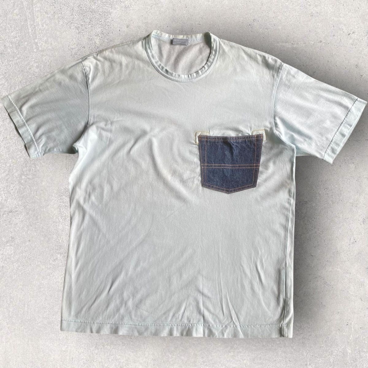 Comme des Garcons Vintage 2003 Denim Pocket Tee Size US M / EU 48-50 / 2 - 2 Thumbnail