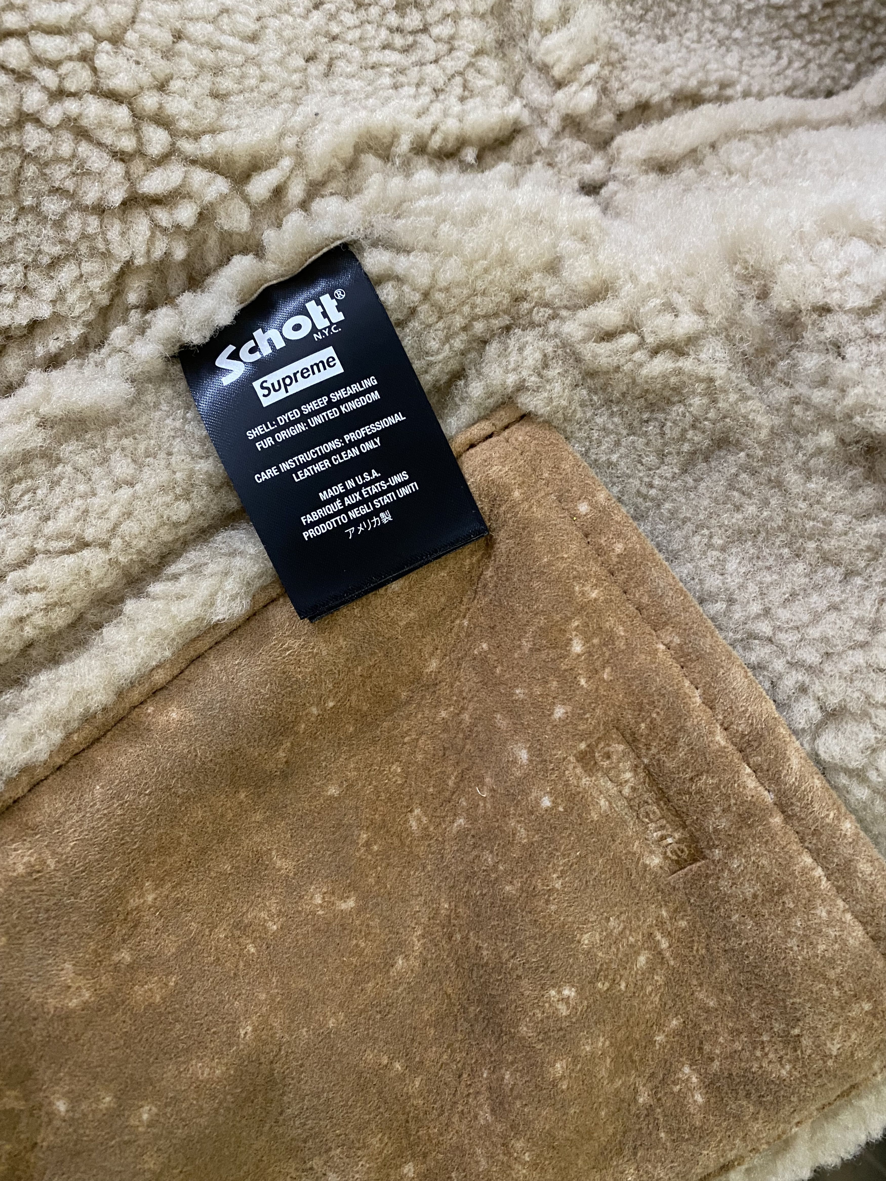 Supreme Supreme Schott Shearling Coat Size US M / EU 48-50 / 2 - 6 Thumbnail