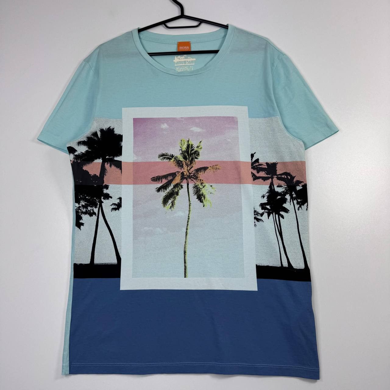 Hugo Boss Hugo BOSS Orange T-Shirt Palm Graphic Casual Mens Size M Size US M / EU 48-50 / 2 - 1 Thumbnail