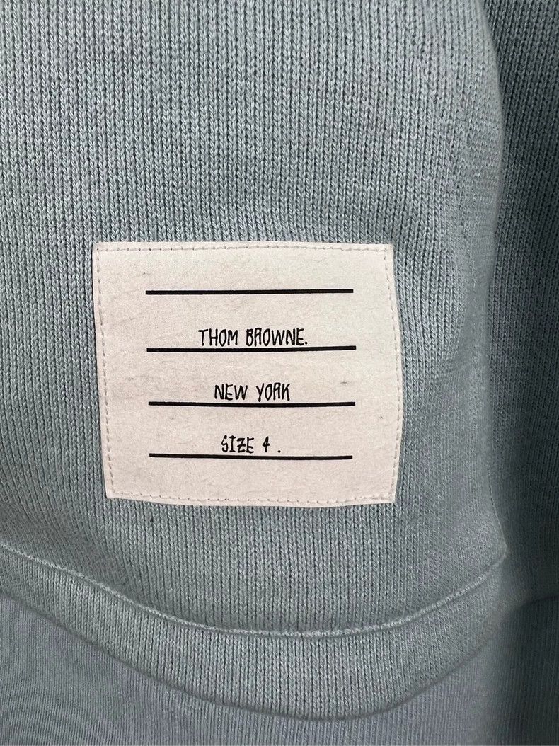 Thom Browne Thom Browne Smog blue knit hoodie shirt Size US XL / EU 56 / 4 - 3 Thumbnail