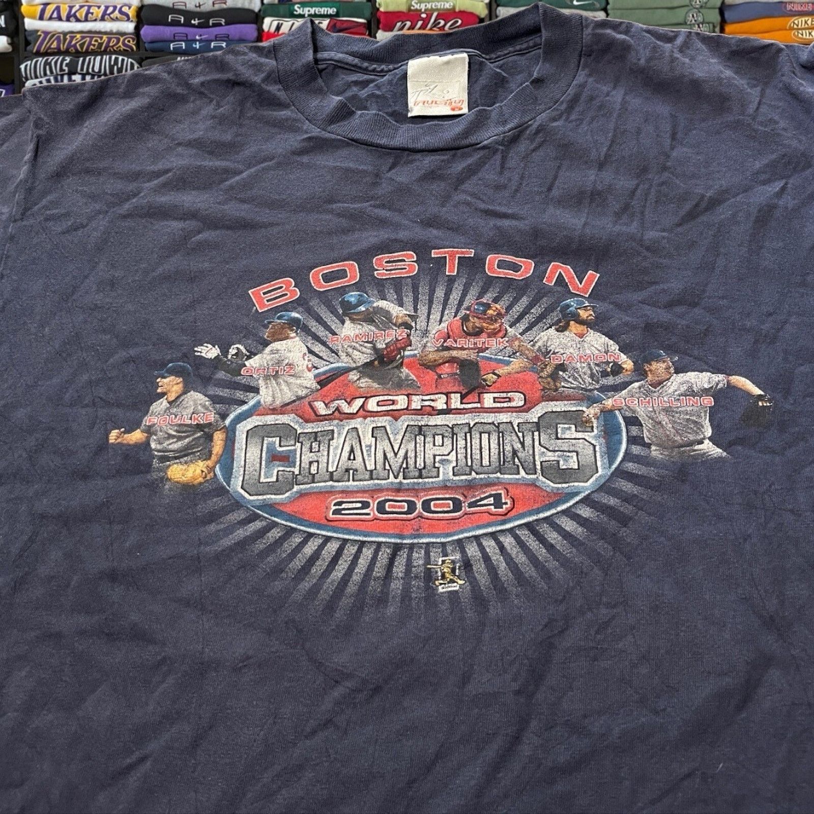 MLB 2004 Boston Red Sox MLB Baseball Shirt Size US M / EU 48-50 / 2 - 2 Thumbnail