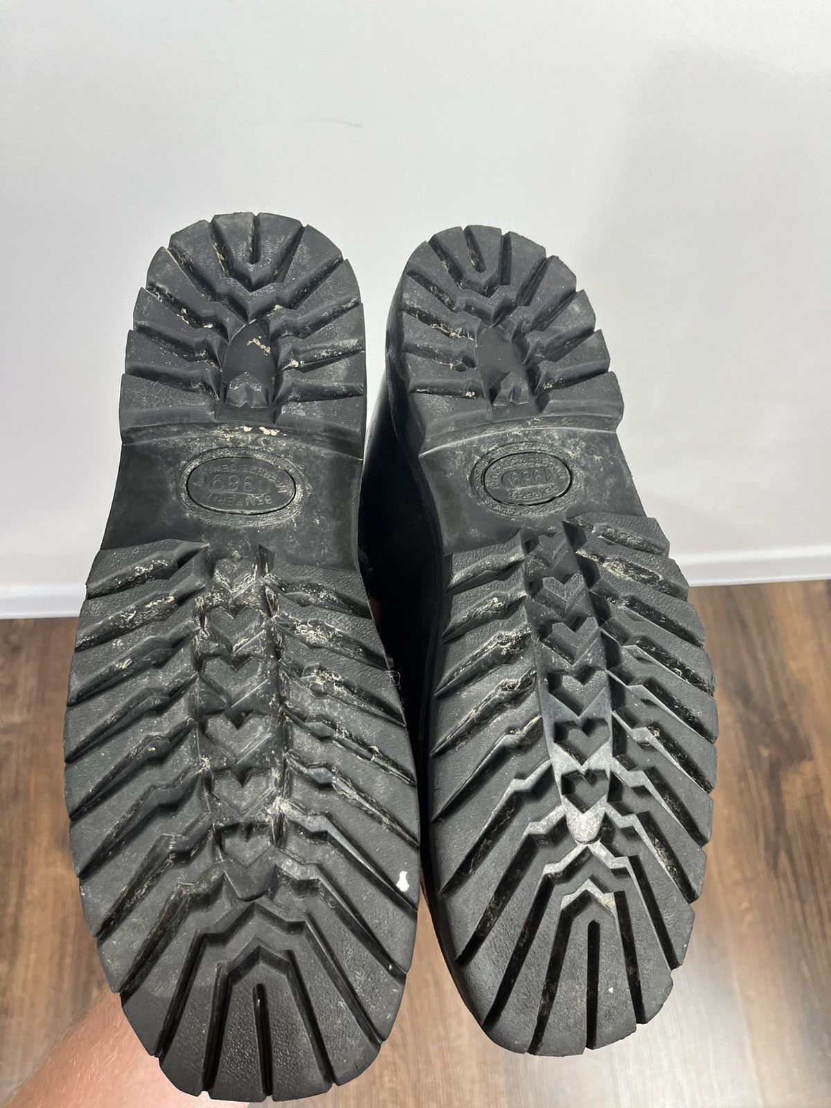 Vintage Avant-Garde Distressed Army Leather Heavy Combat Boots EU44 Size US 10.5 / EU 43-44 - 10 Thumbnail