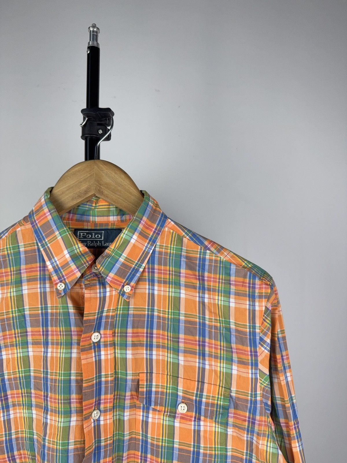 Designer × Polo Ralph Lauren Vintage 90s Polo Ralph Lauren Shirt Mens Plaid Button Down Size US S / EU 44-46 / 1 - 3 Thumbnail