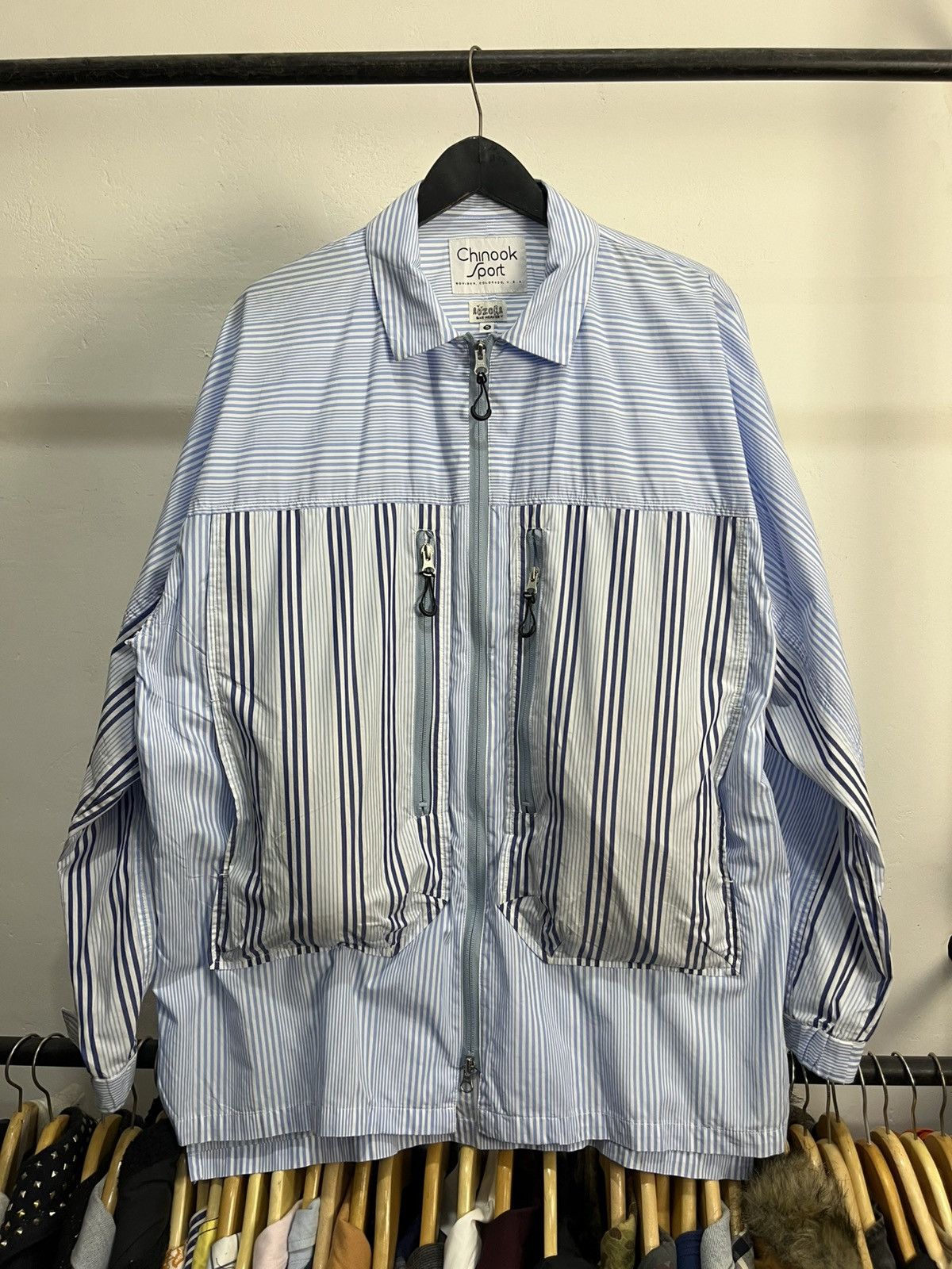 Japanese Brand Aozora blue heaven Big Pocket junya Watanabe Style overshirt Size US XL / EU 56 / 4 - 1 Thumbnail