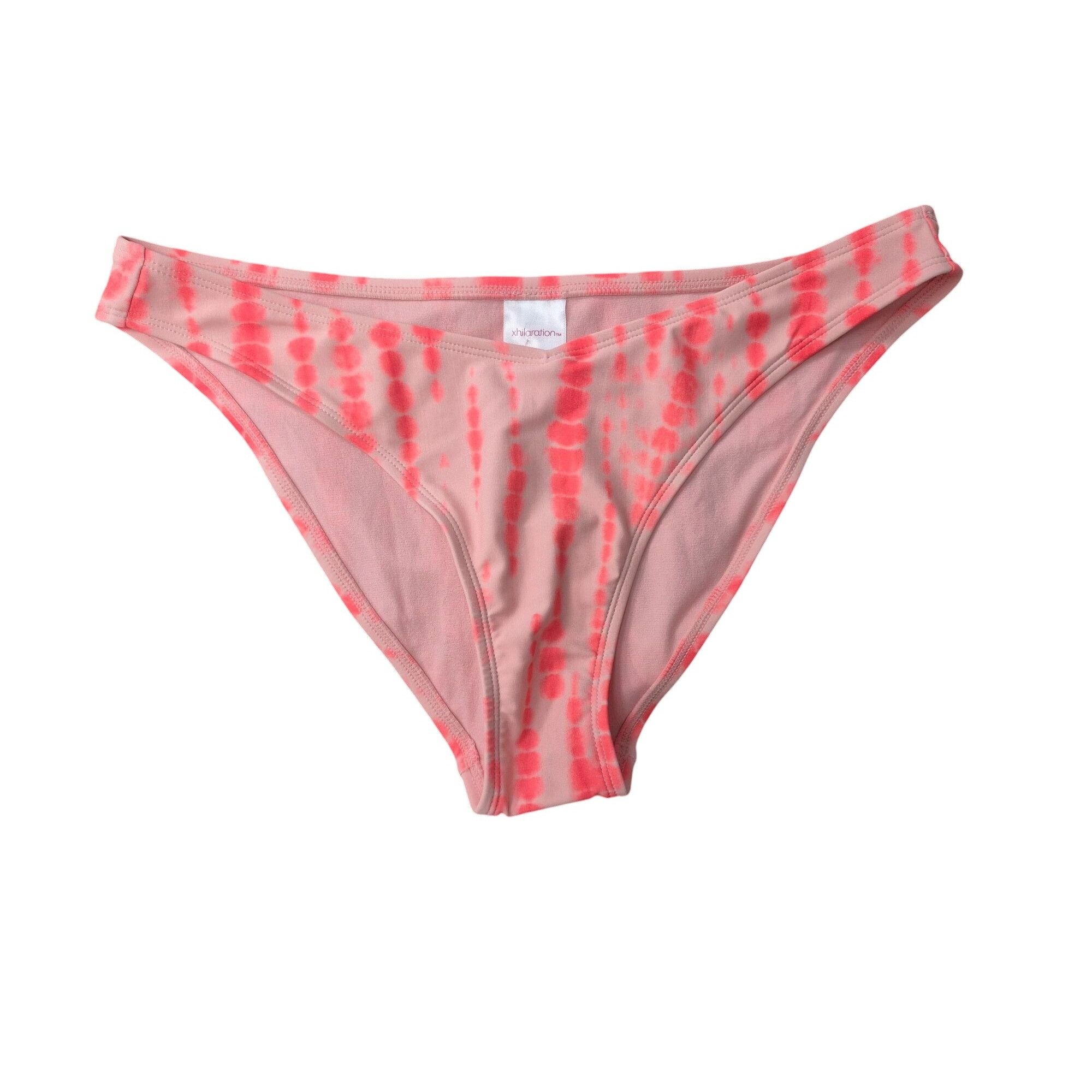 Other Women's Tie-Dye Bikini Bottoms - Coral Glow & White - Large Size ONE SIZE - 2 Thumbnail