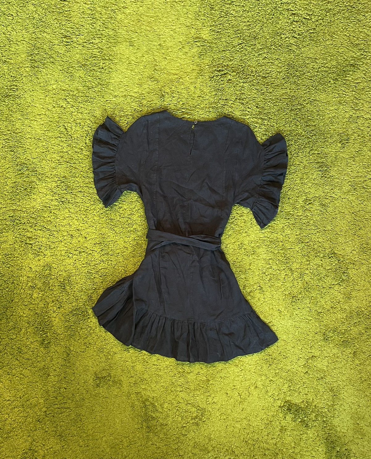 knee length dresses for ladies Isabel Marant Étoile // White Linen Ruffle Mini Dress – VSP Consignment main image 1