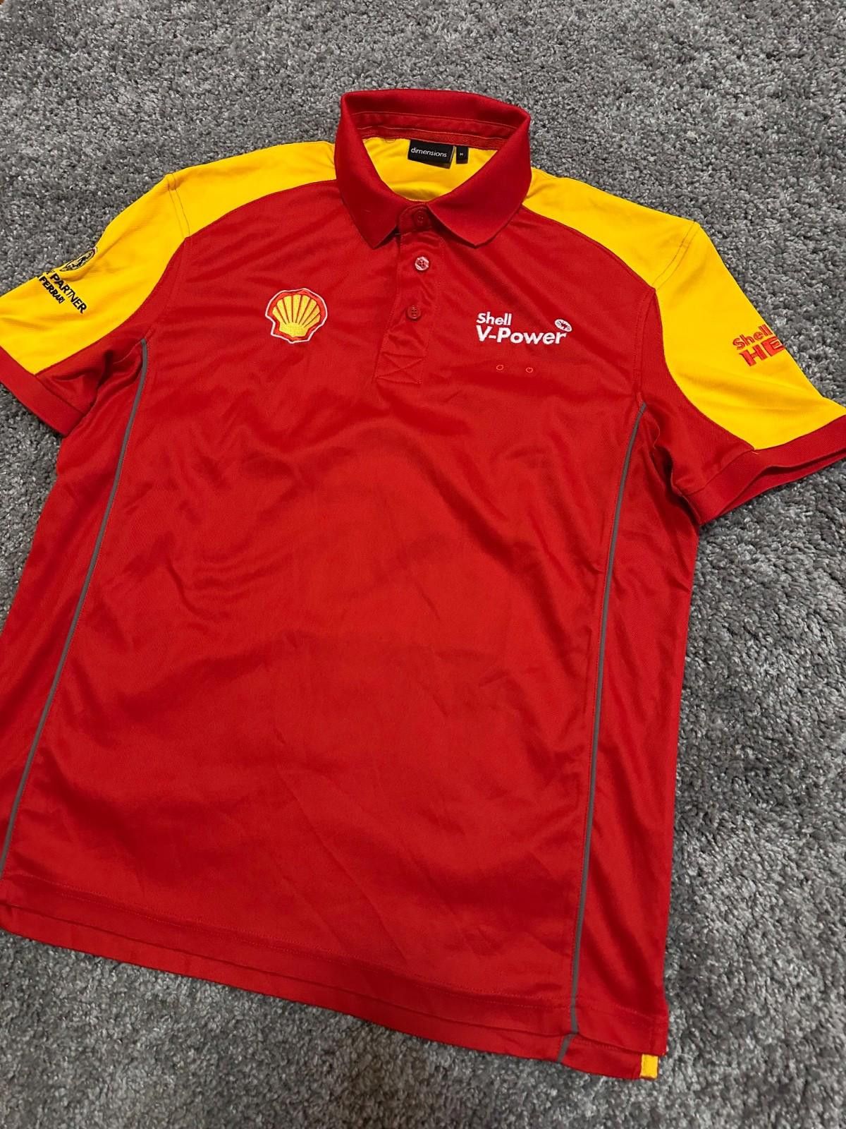 Ferrari Vintage Shell V-Power Ferrari Polo Shirt Racing F1 Size M Size US M / EU 48-50 / 2 - 2 Thumbnail