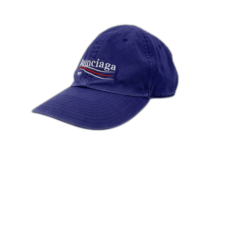 Balenciaga Balenciaga Blue Logo Embroidered Baseball Cap Size ONE SIZE - 1 Thumbnail