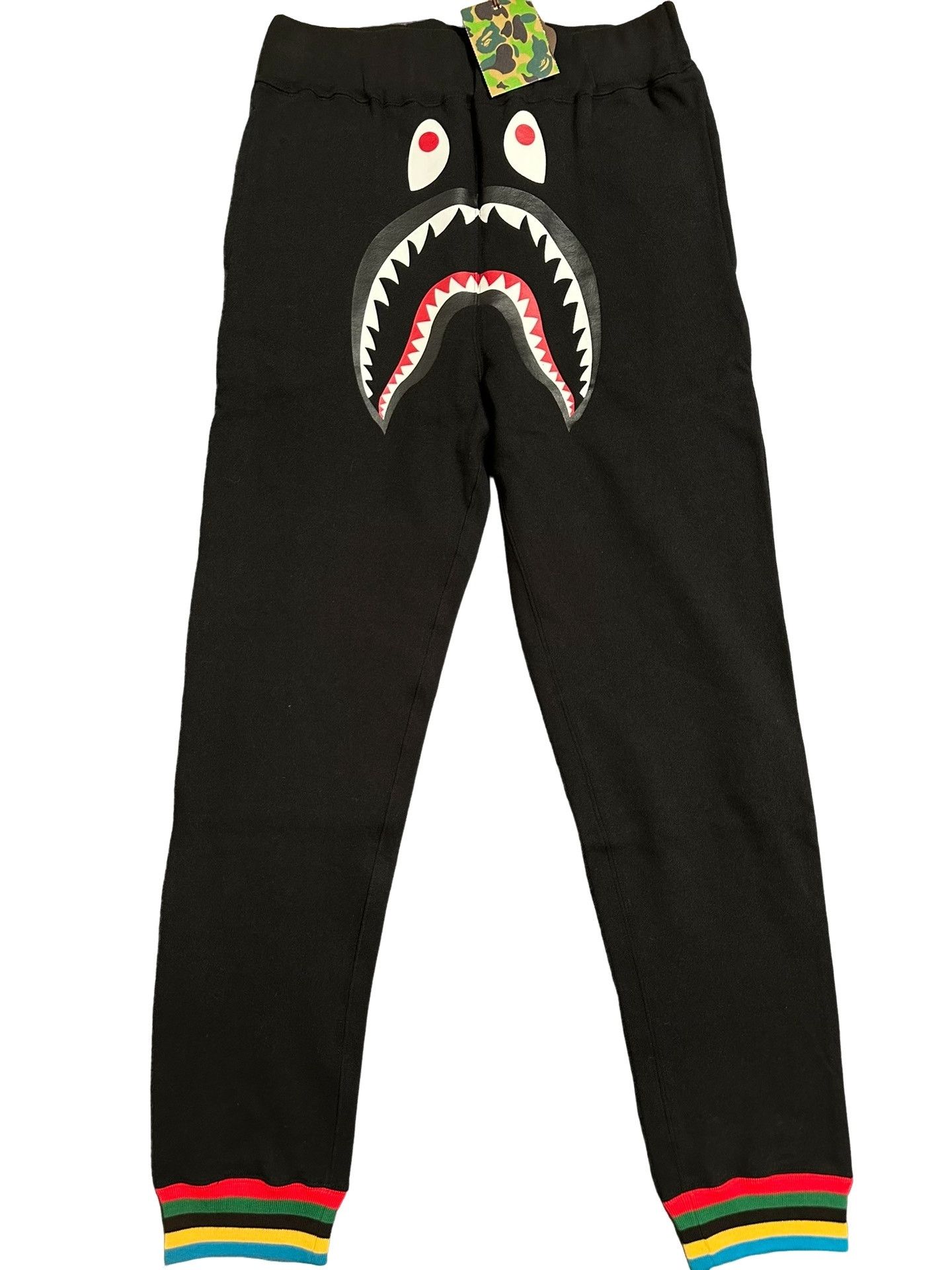 Bape A Bathing Ape Shark Graphic Sweatpants Size XXL Size US 38 / EU 54 - 1 Thumbnail