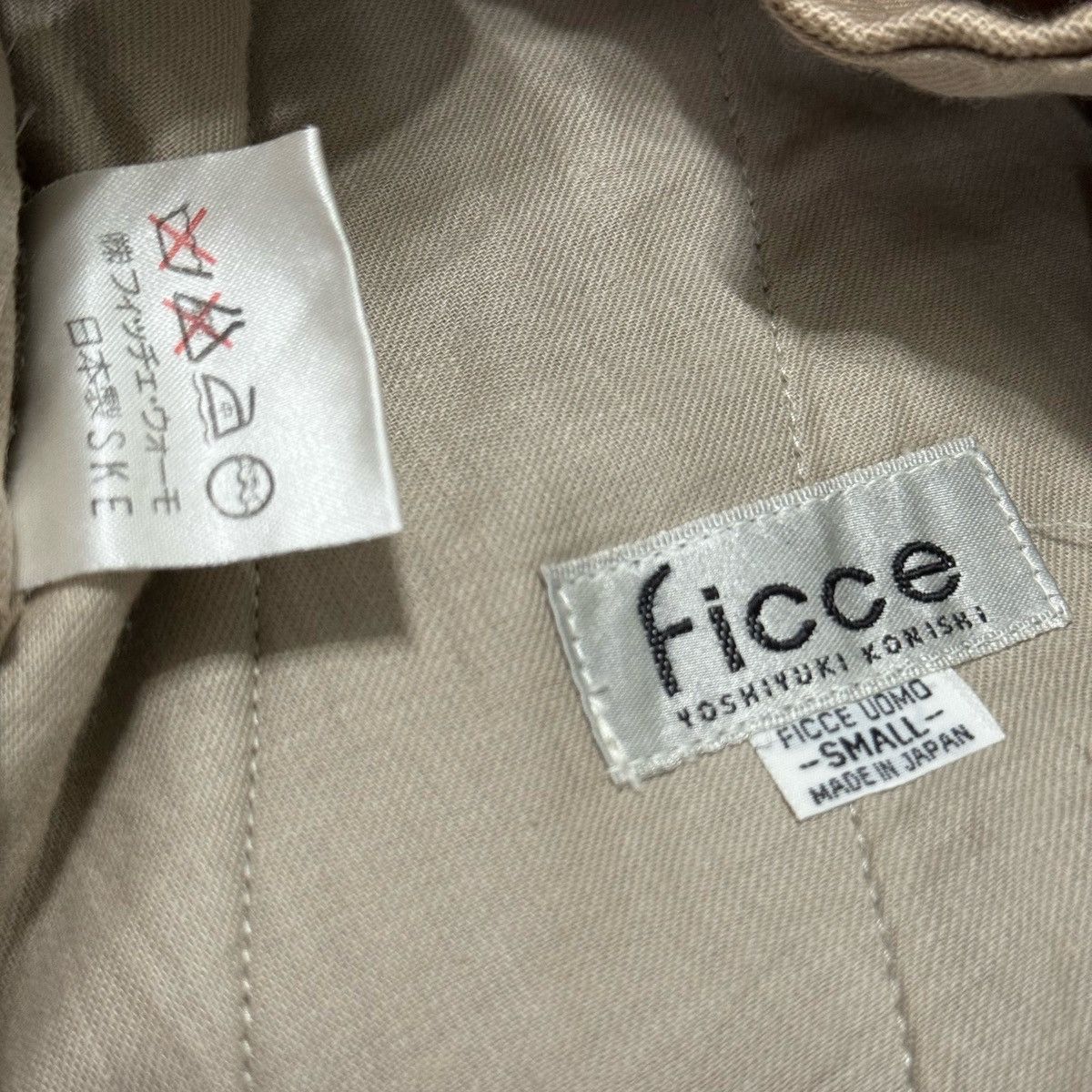 Designer × Vintage × Yoshiyuki Konishi Vintage 90s Ficce Yoshiyuki Konishi field pants buckleback Size US 29 - 11 Thumbnail