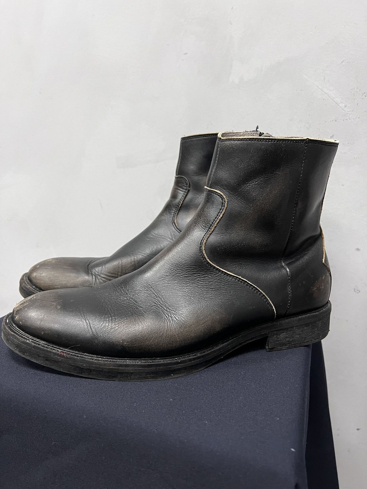 Allsaints Allsaint faded boots vintage moto archive style Size US 10 / EU 43 - 7 Thumbnail