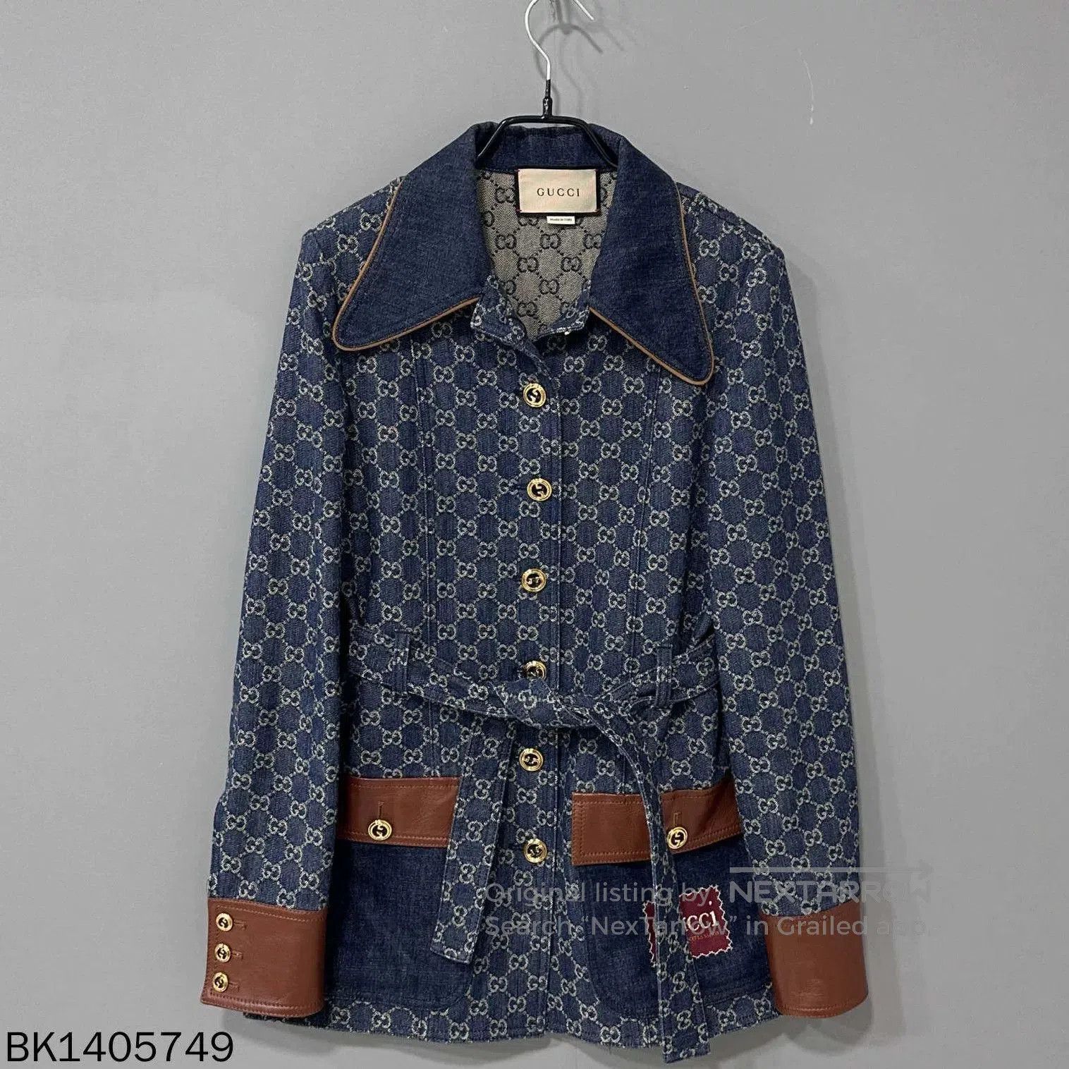 Gucci Gucci Monogram Denim Slim Jacket. Size S / US 4 / IT 40 - 1 Thumbnail