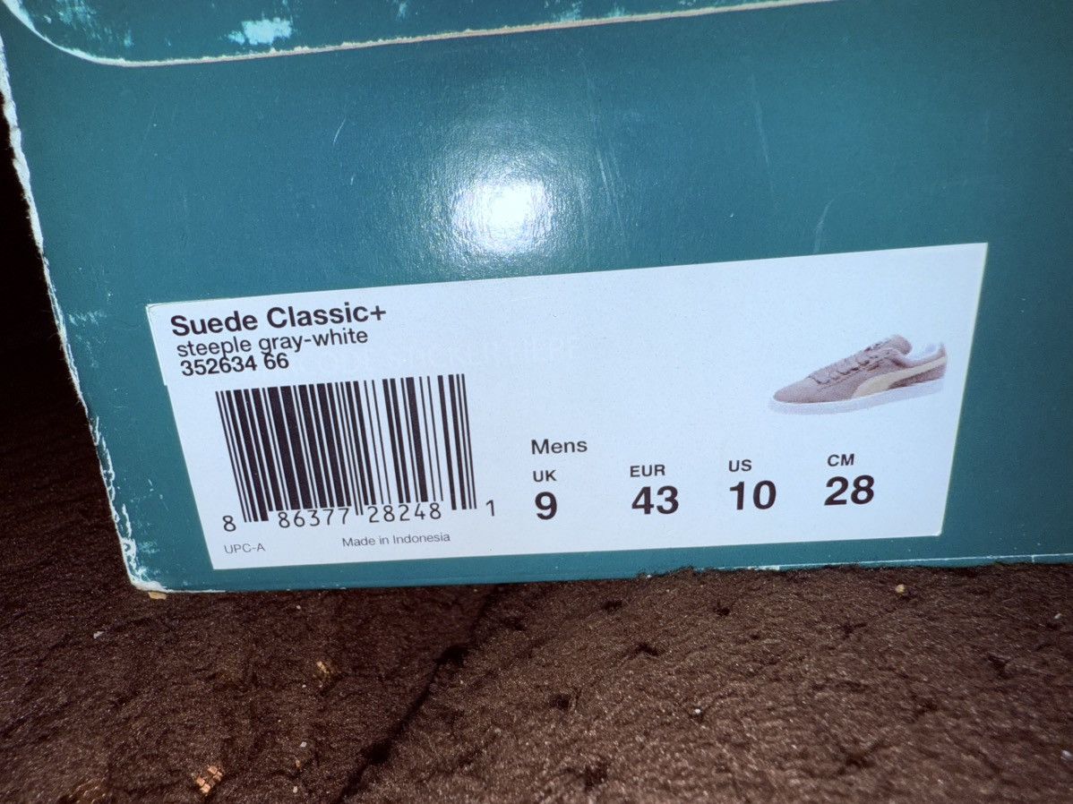 Puma Puma Suede Classic+ XXI, Steeple Grey sz10, VGC w/ OG Box! Size US 10 / EU 43 - 6 Thumbnail
