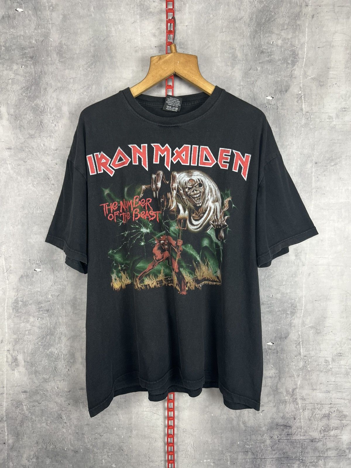 Iron Maiden Iron Maiden The Number Of The Beast Vintage T Shirt XL Size US XL / EU 56 / 4 - 1 Thumbnail