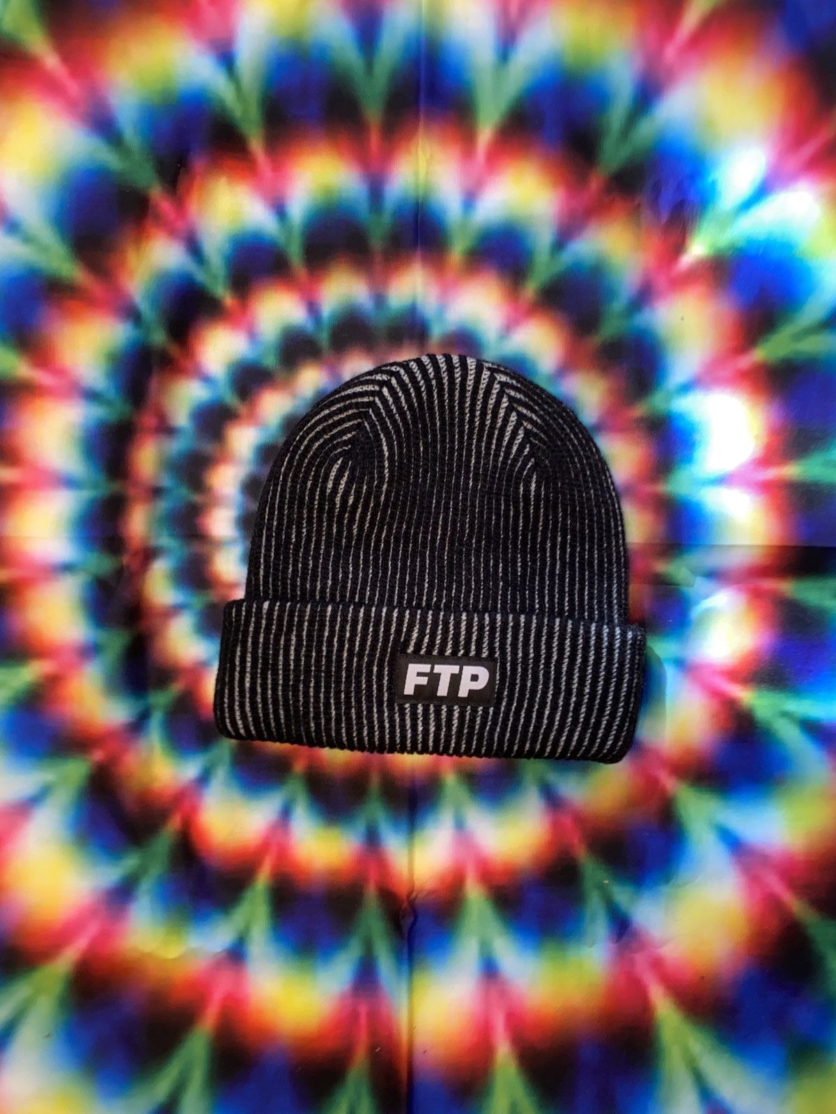 Fuck The Population FTP Two Tone Beanie Black / Gray Size ONE SIZE - 1 Thumbnail