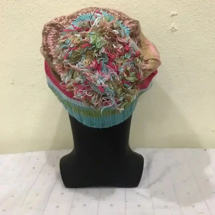Gap × Vintage Gap Multicolour Knit Beanie Hat Size ONE SIZE - 4 Thumbnail