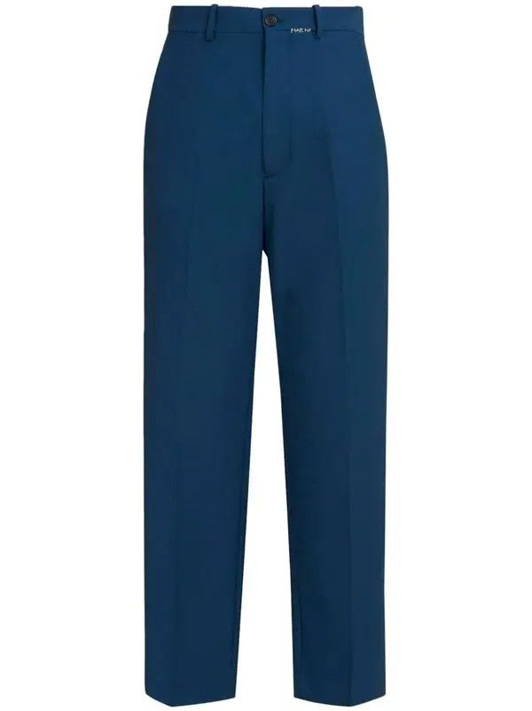 Marni o1w1db11125 Logo Trousers in Blue Size US 30 / EU 46 - 1 Thumbnail
