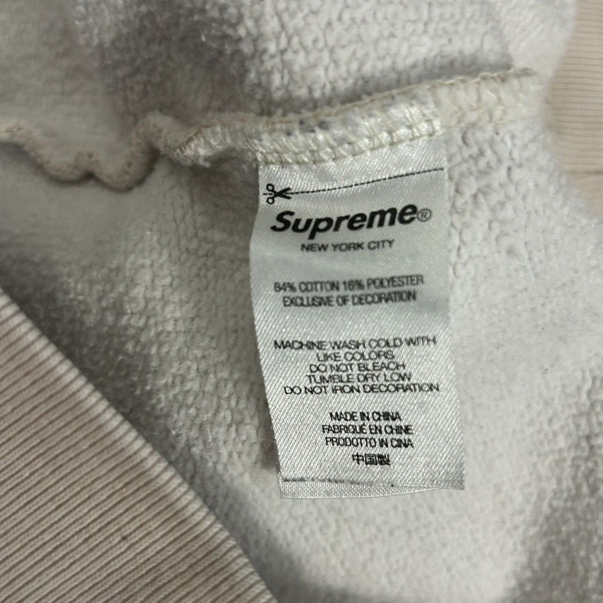 Supreme Supreme Nate Lowman Hooded Sweatshirt White Large | Grailed