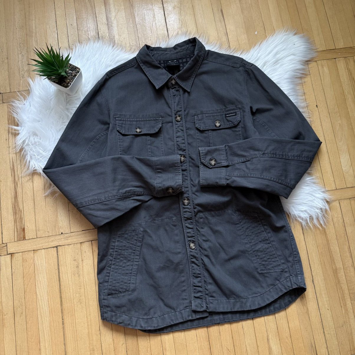 Oakley 📌 Vintage Oakley 00s Crazy Overshirt Jacket Size US L / EU 52-54 / 3 - 13 Thumbnail