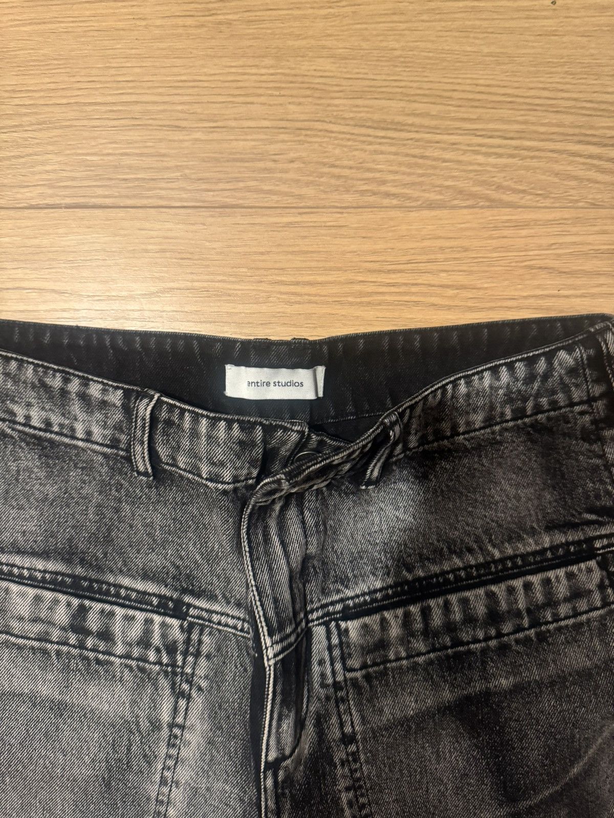 Entire Studios Entire Studios Black/Grey Washed Denim Size US 29 - 3 Thumbnail