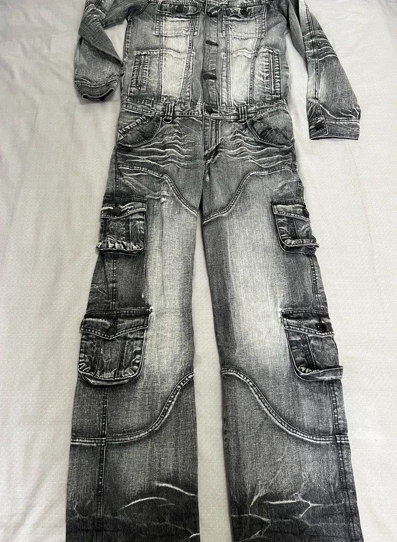 Yohji Yamamoto Vintage Denim Overall Jumpsuit with Pockets-2506 Size 27" / US 4 / IT 40 - 5 Thumbnail