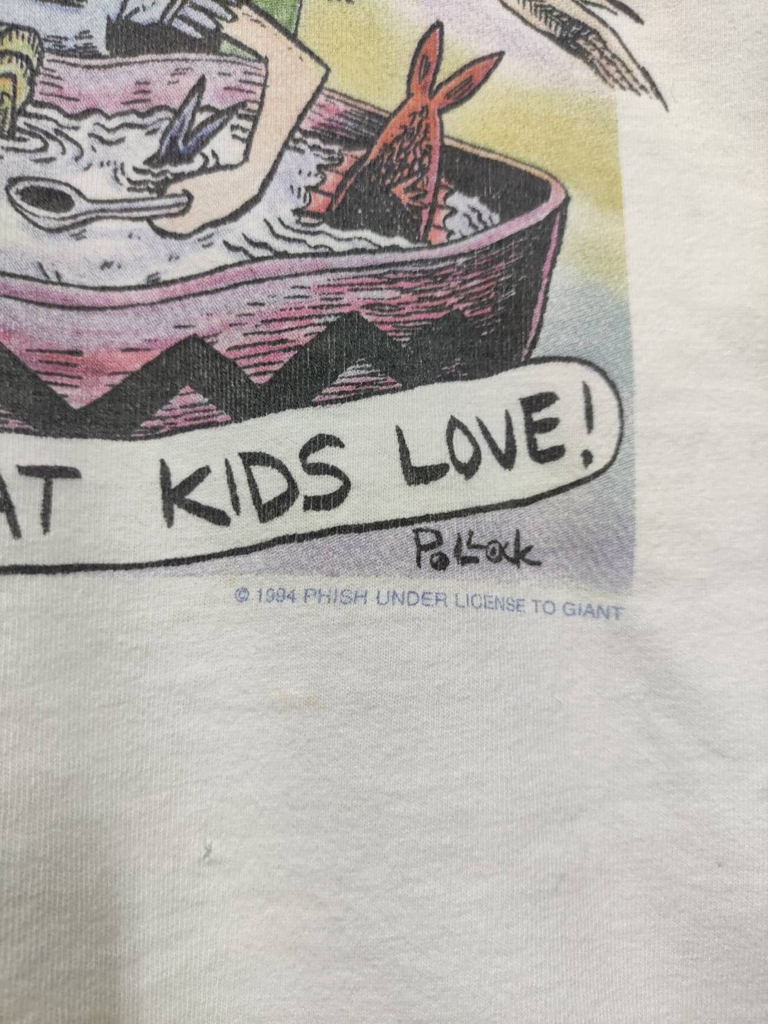 Band Tees Vtg 90's Phish " The Taste Treat Kids Love! " Pollock Art Size US XL / EU 56 / 4 - 6 Thumbnail