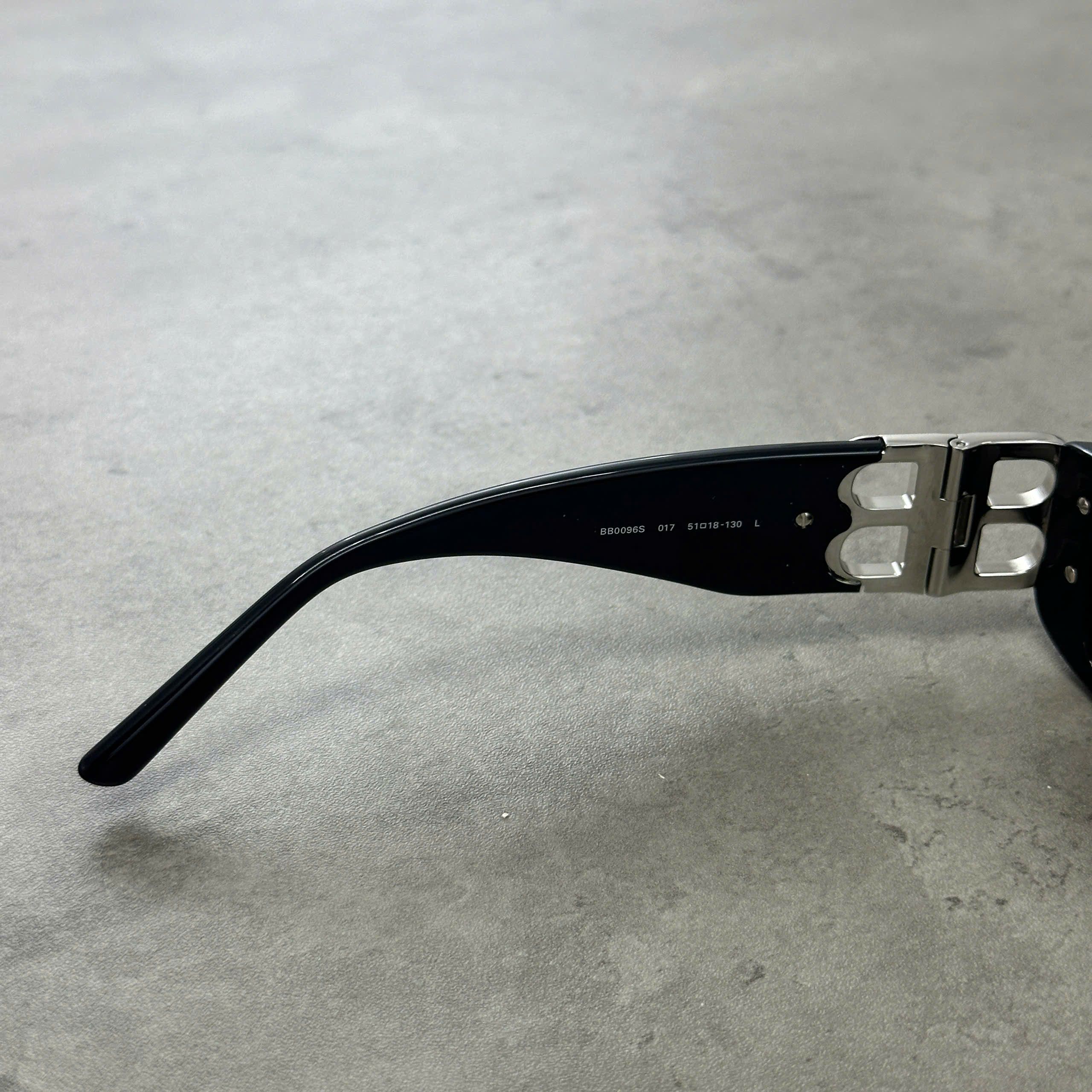 Balenciaga BALENCIAGA BB0096S 017 Sunglasses BLACK/SILVER Size ONE SIZE - 5 Thumbnail