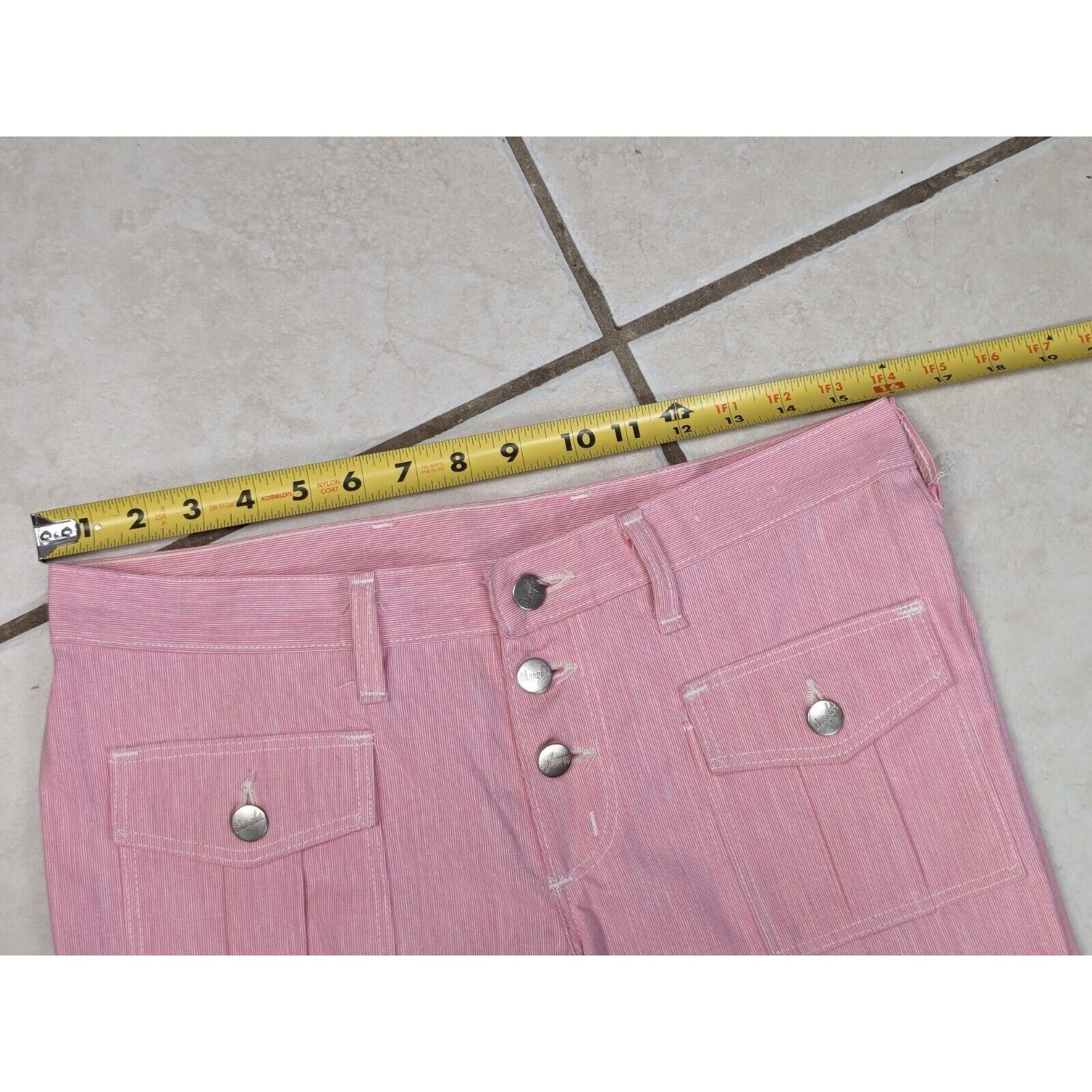 Wrangler Vtg 70s Wrangler Bell Bottom Flare Jeans Juniors 13 Pink USA Size 32" / US 10 / IT 46 - 9 Thumbnail