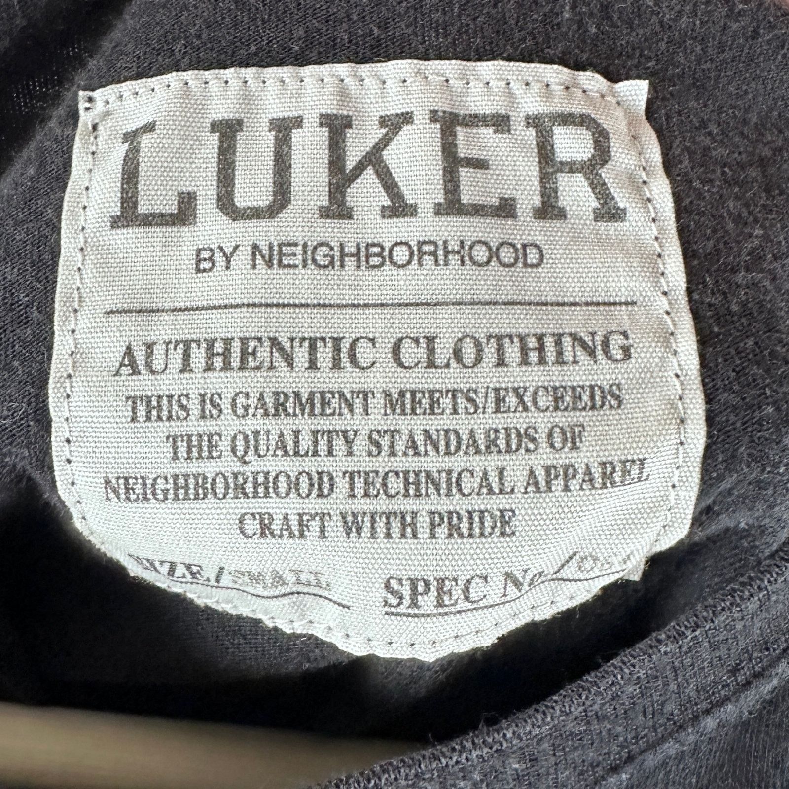 Neighborhood Luker CHAOS Black Tee Size US S / EU 44-46 / 1 - 5 Thumbnail