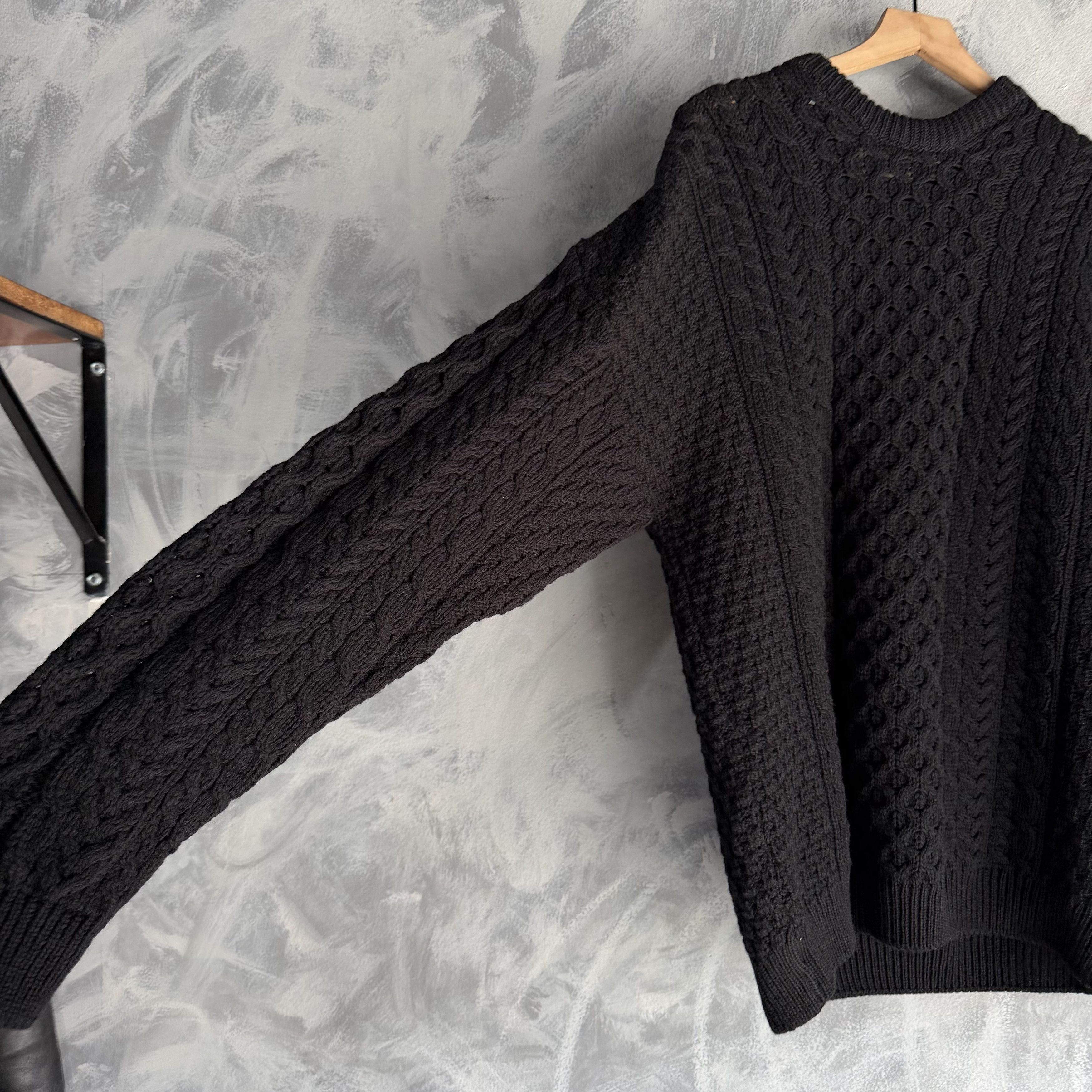 Aran Sweater Market Aran Sweater Market Knit Wool Fisherman Sweater Mens Size US XL / EU 56 / 4 - 2 Thumbnail