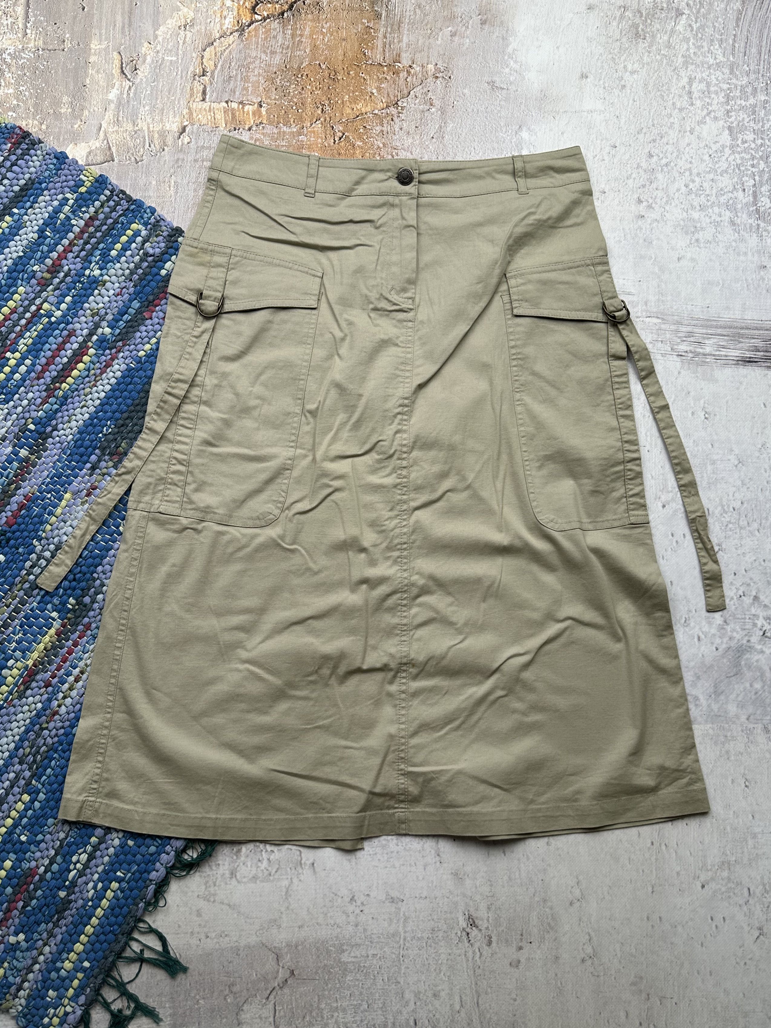 Vintage Vintage Cargo Bondage Skirt A493(523) Size 30" / US 8 / IT 44 - 1 Thumbnail