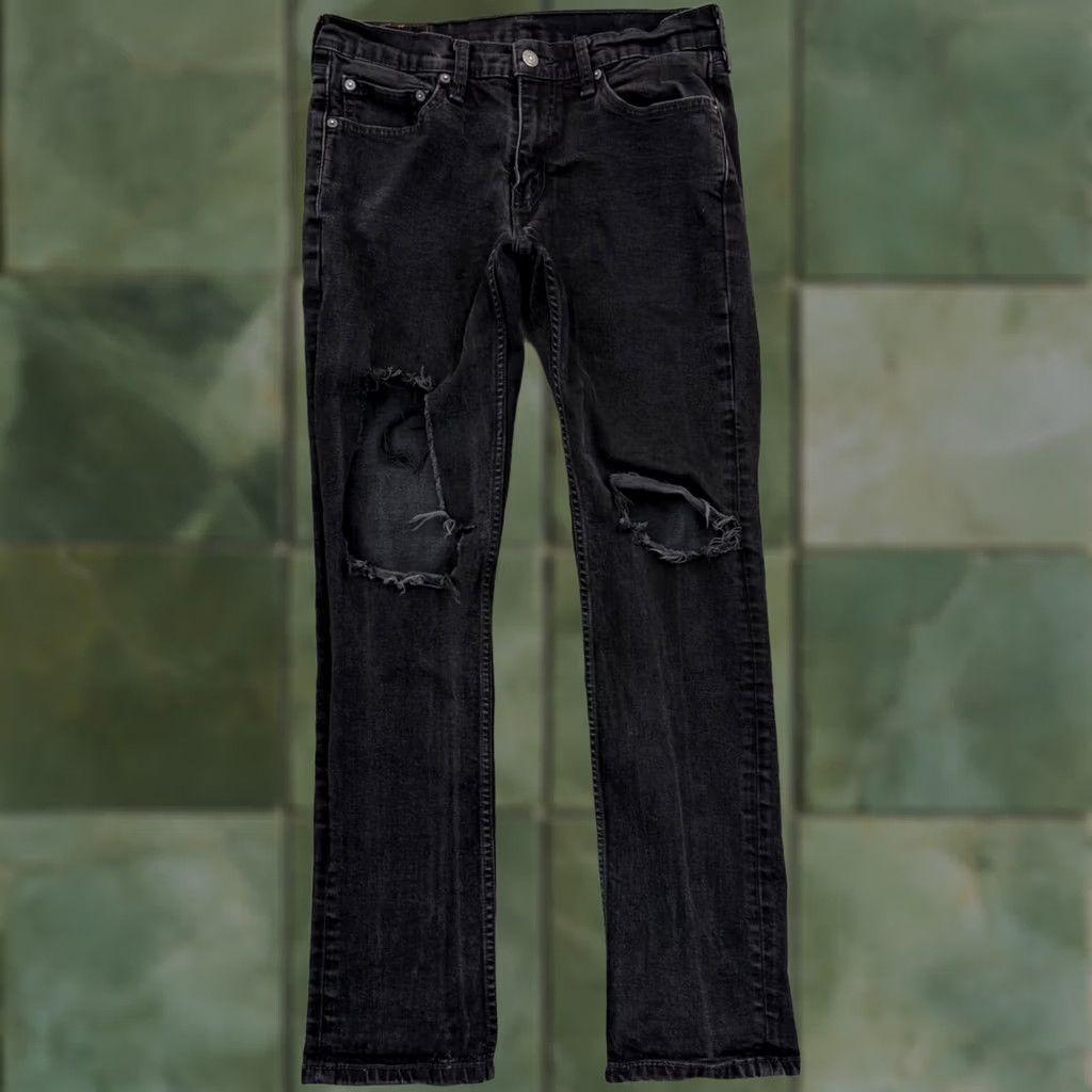 Levi's Levi’s 511 Jeans Men 32x30 Black Straight Stretch Den​im Pocket Cotton Size US 32 / EU 48 - 1 Thumbnail